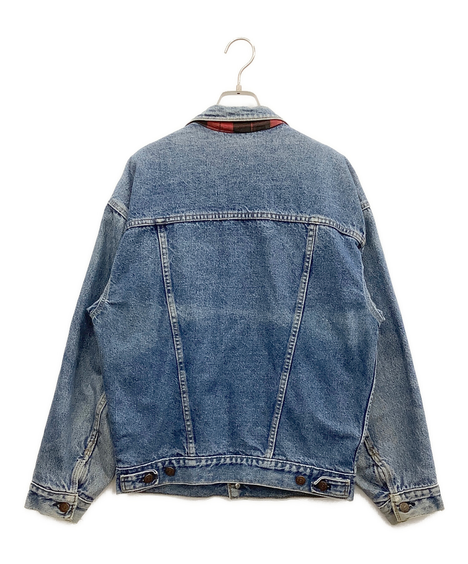中古・古着通販】LEVI'S (リーバイス) デニムジャケット ブルー×レッド