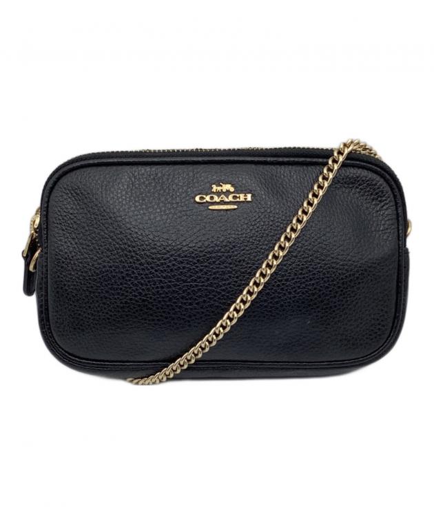コーチ パーカー チェーン ショルダーバッグ レディース 【中古】 中古・古着通販】COACH (コーチ) チェーンショルダーバッグ レッド