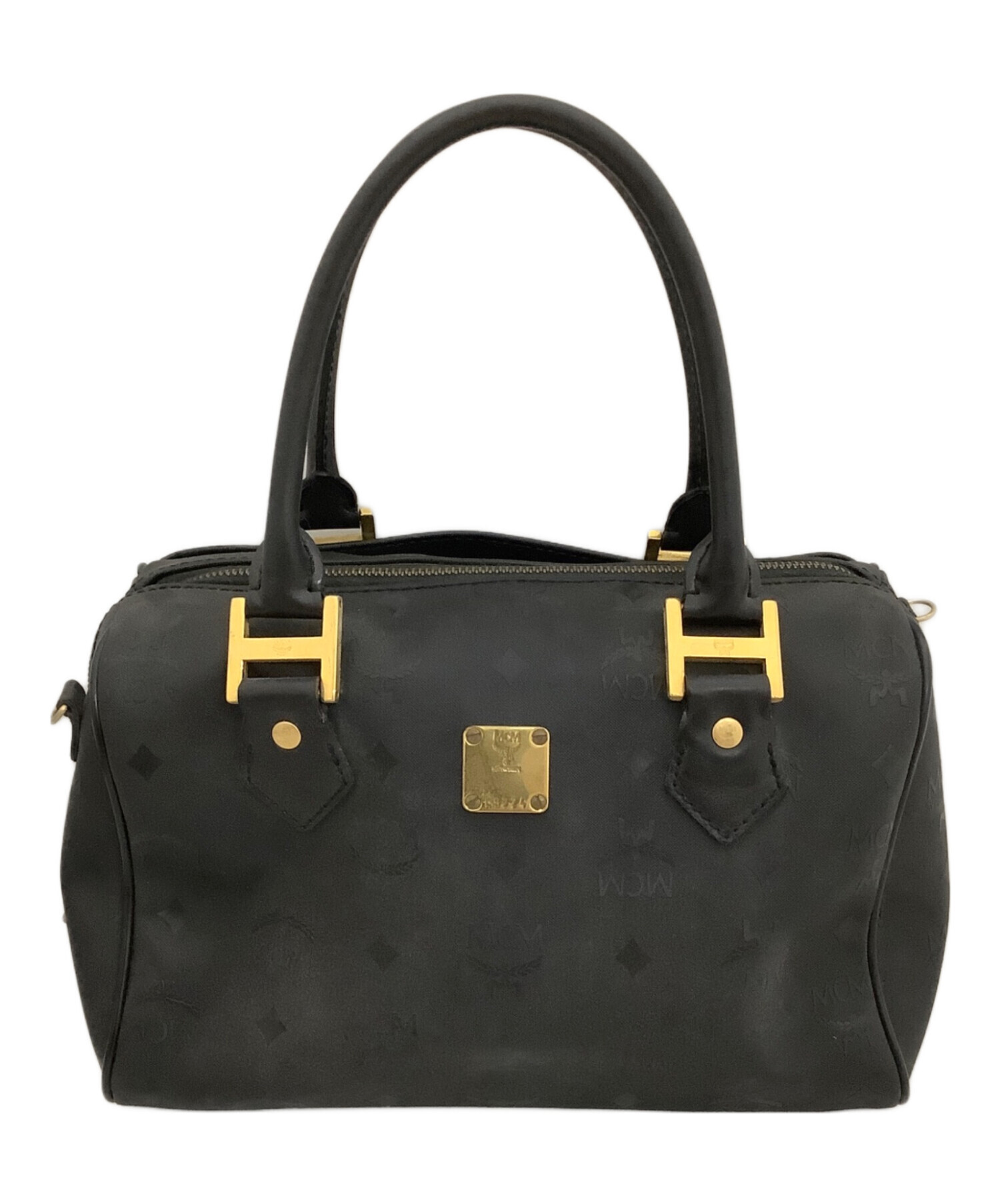 中古・古着通販】MCM (エムシーエム) ミニボストンバッグ ブラック 