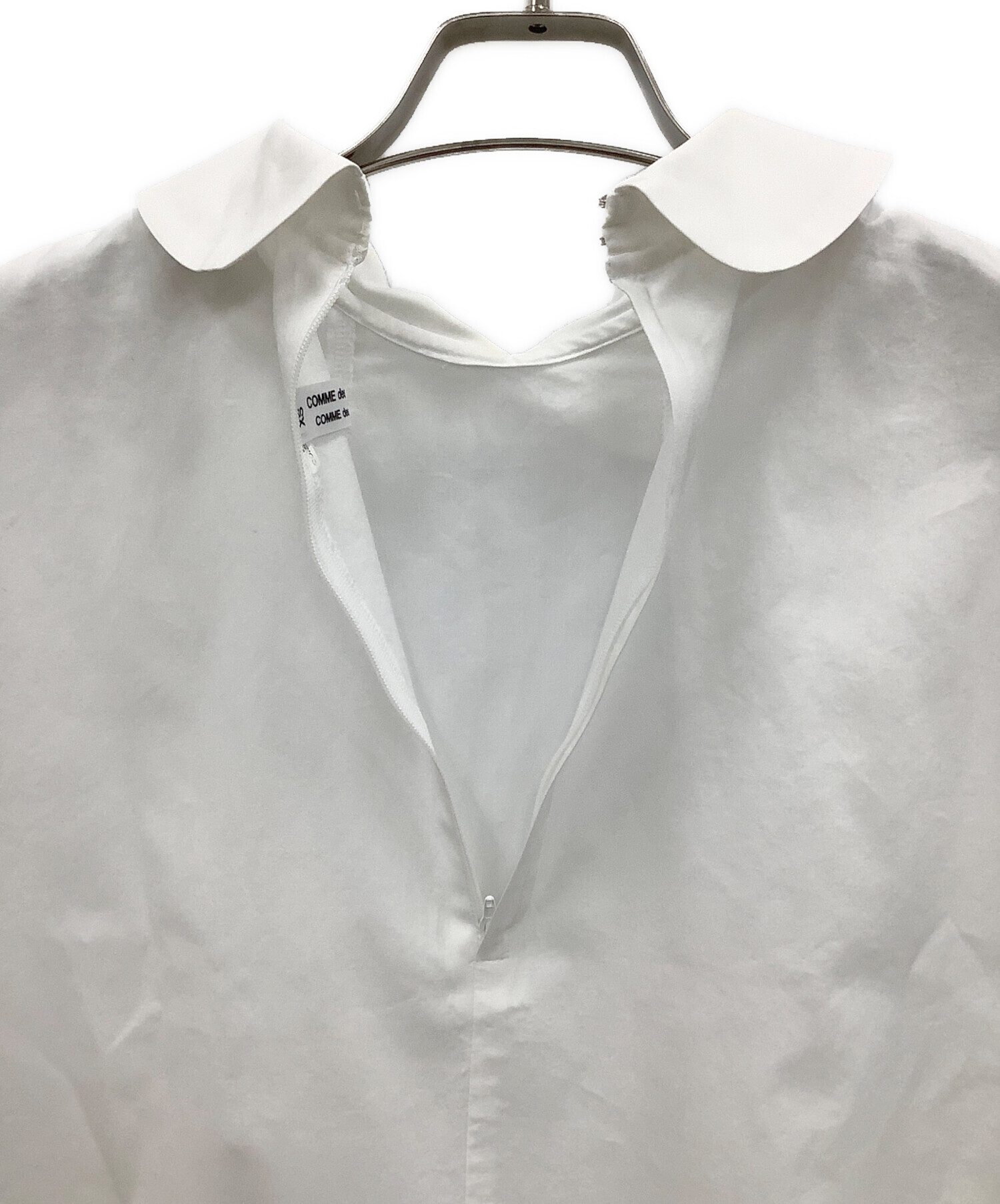 COMME des GARÇONS 半袖シャツ XS ホワイト 中古・古着通販】COMME des GARCONS (コムデギャルソン) 半袖シャツ