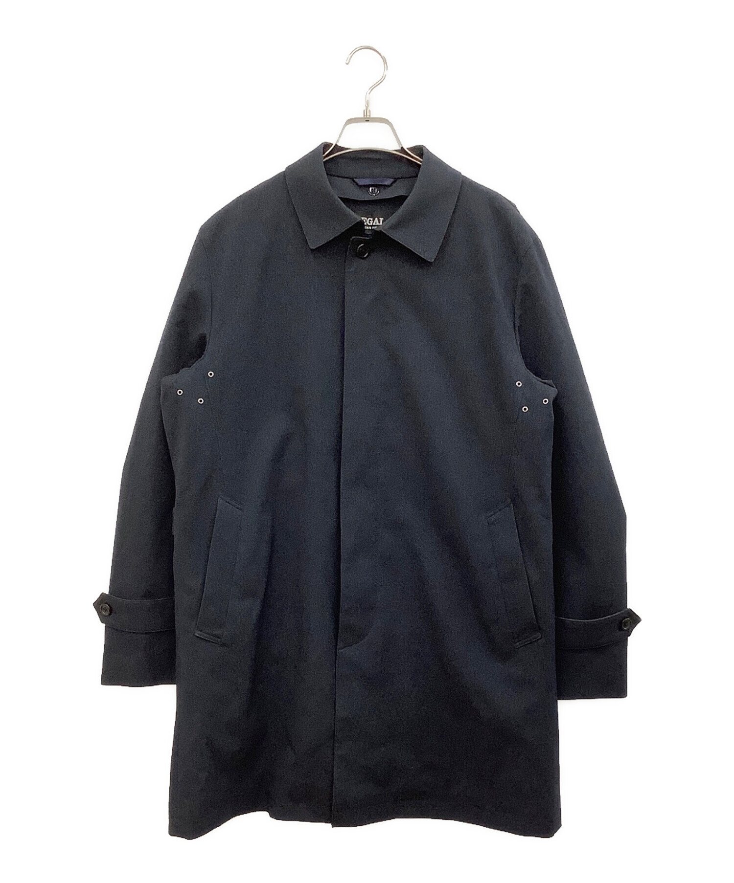 【美品】REGAL ステンカラーコート ネイビー 中古・古着通販】REGAL (リーガル) ステンカラーコート ネイビー