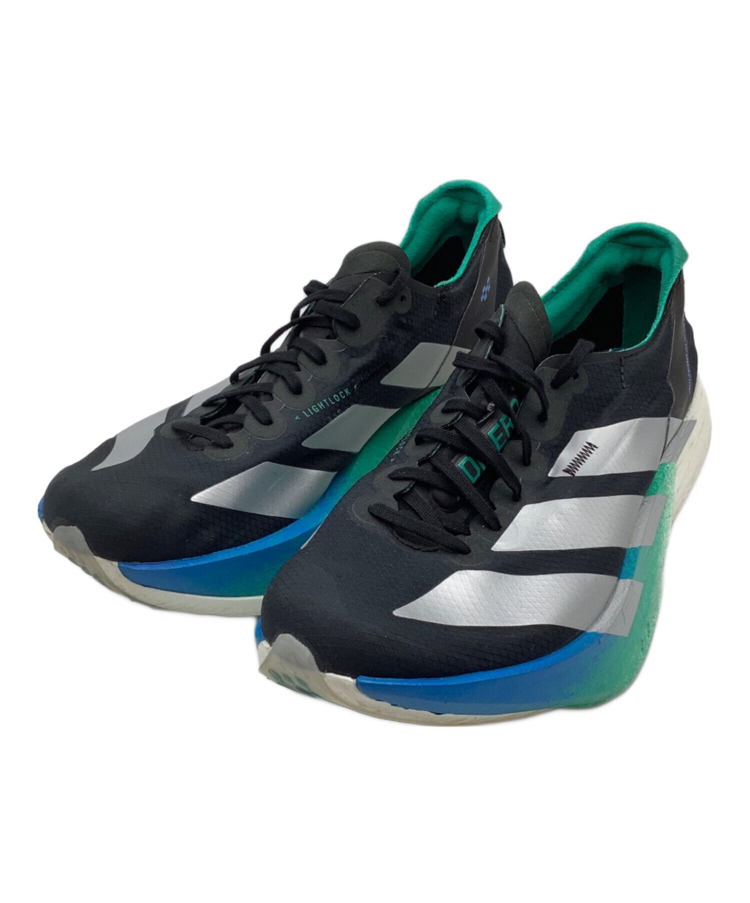 【未使用品】adidas adizeroブラック/グリーン/パープル 中古・古着通販】adidas (アディダス) Adizero Adios Pro 4 ブラック