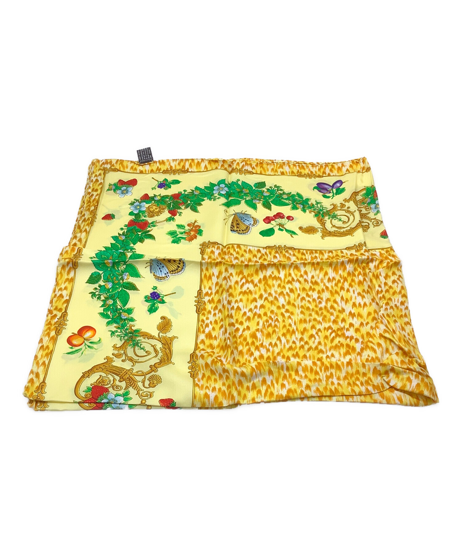 ATELIER VERSACE ヴェルサーチ 大判スカーフ レオパード柄 VERSACE/scarf/zebra/leopard/black/gold/ヴェルサーチ/スカーフ