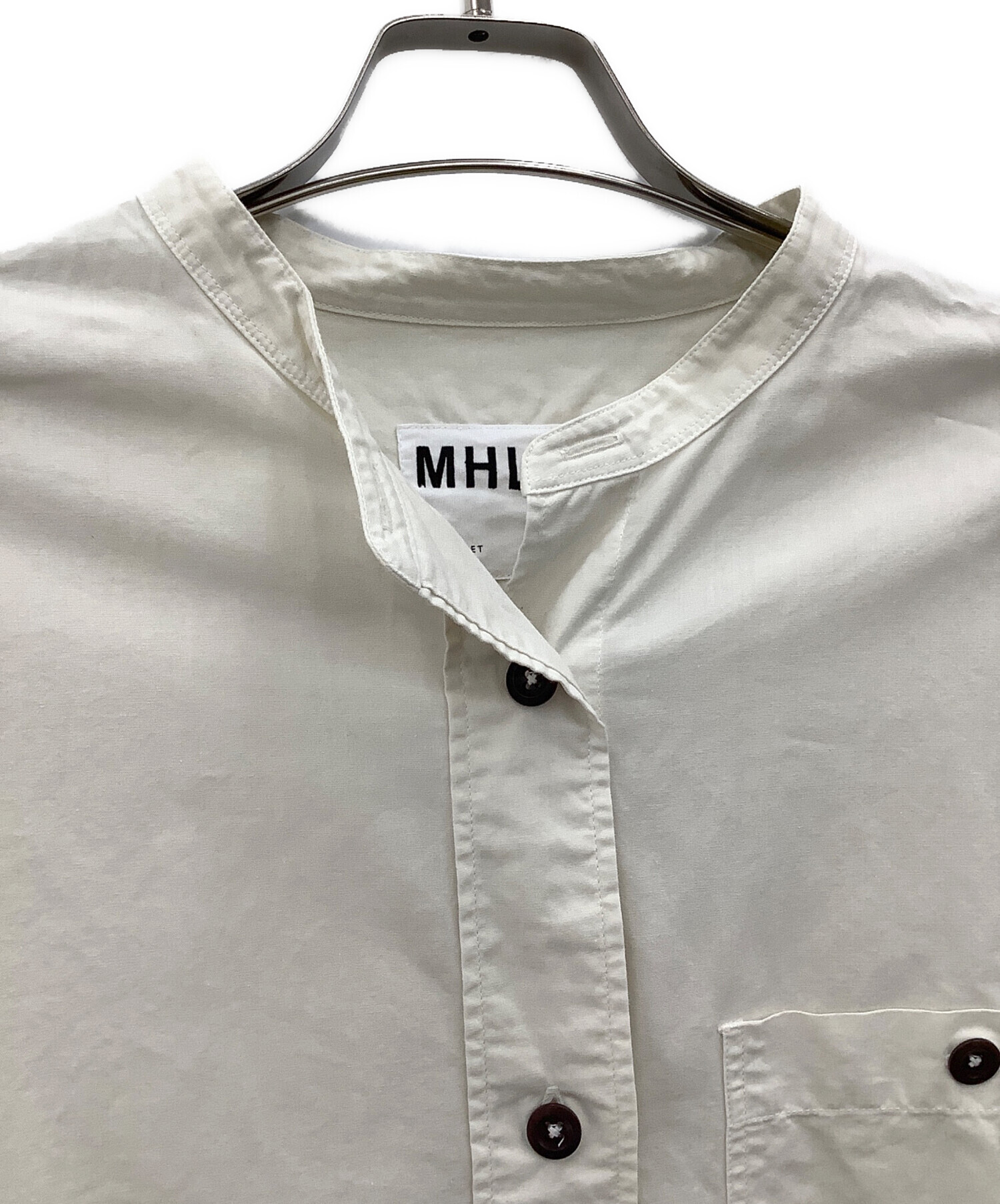 中古・古着通販】MHL (エムエイチエル) 長袖シャツ ホワイト サイズ:2