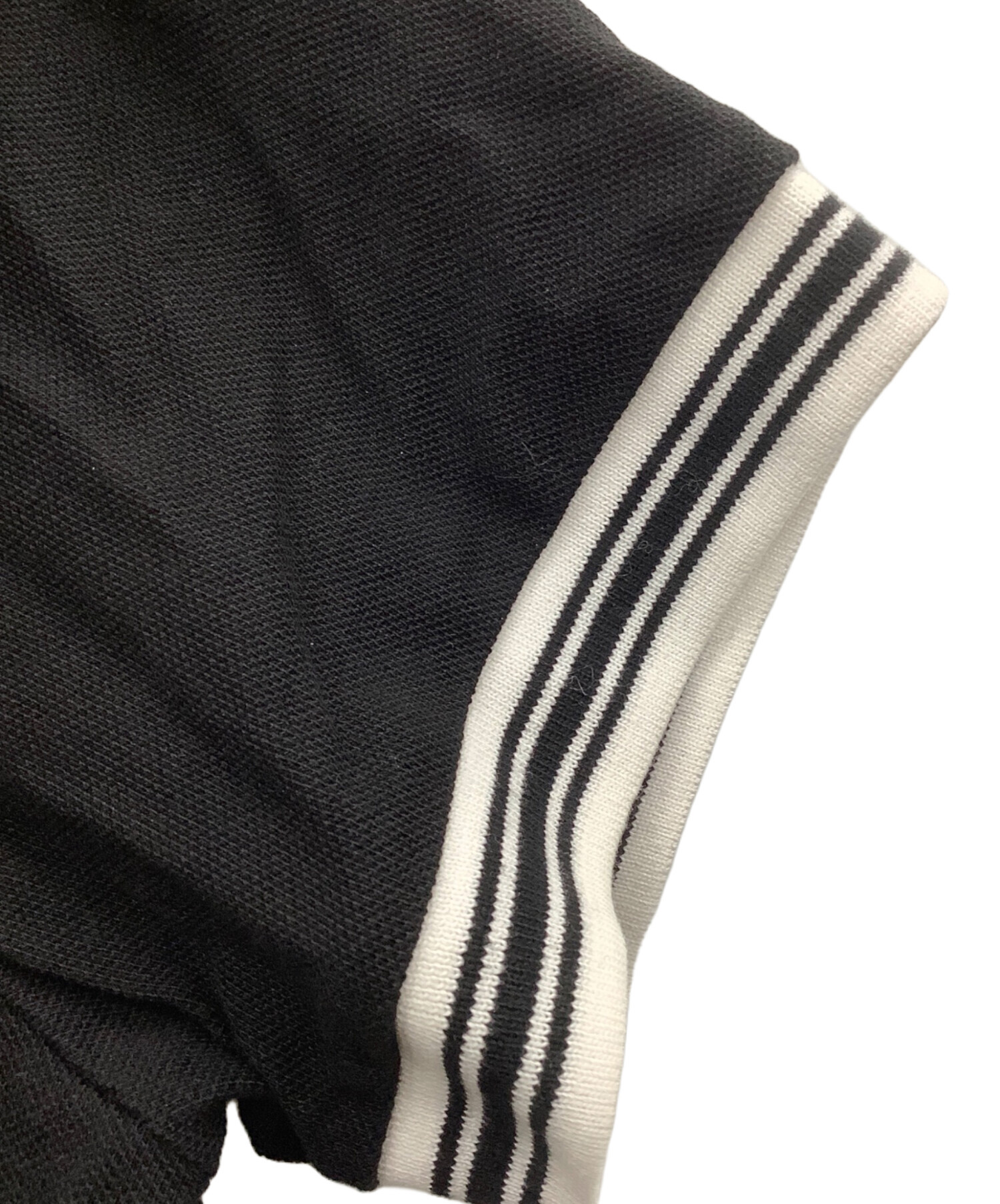 中古・古着通販】MONCLER (モンクレール) ポロシャツ ブラック サイズ