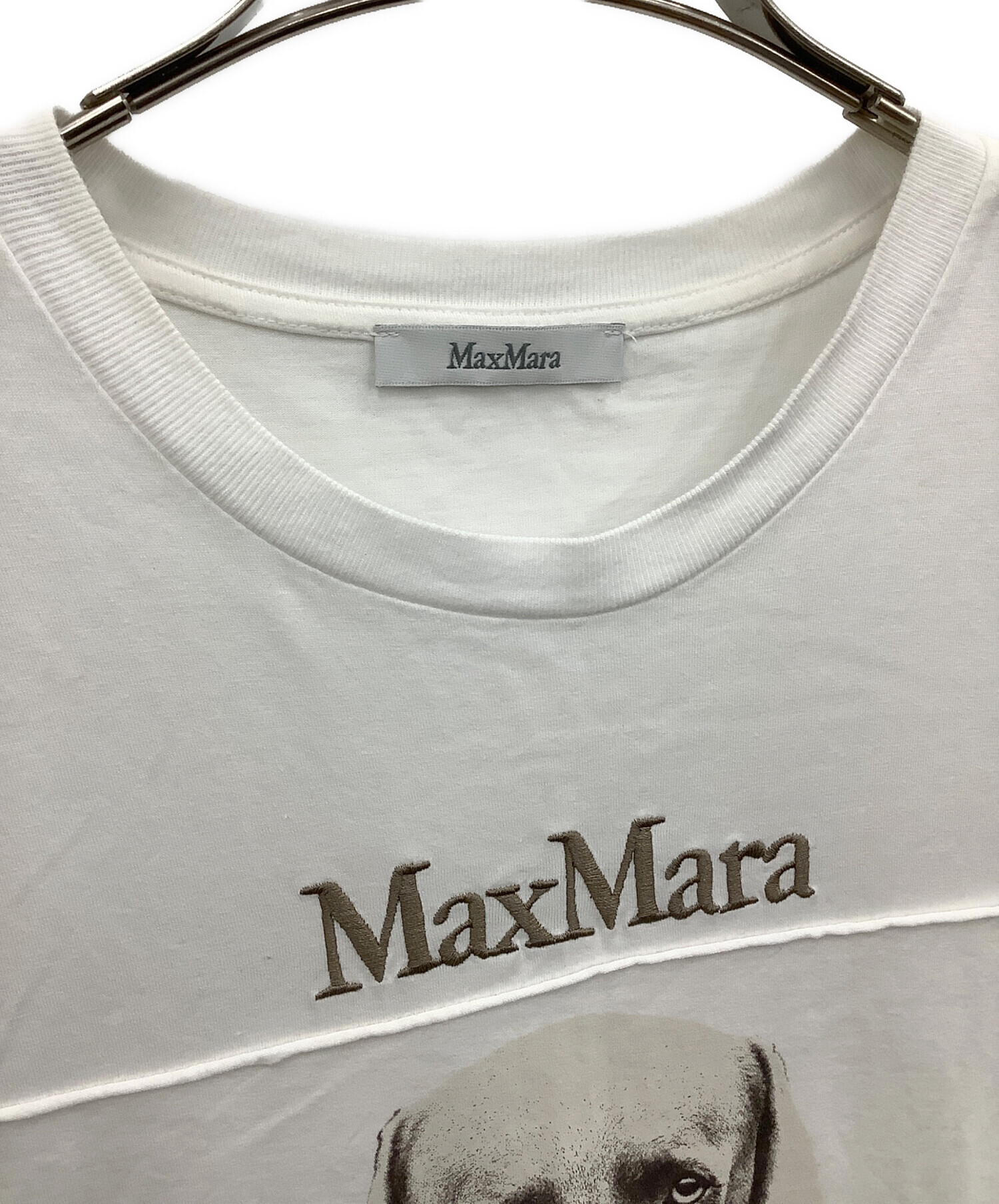 中古・古着通販】MaxMara (マックスマーラ) 半袖カットソー ホワイト