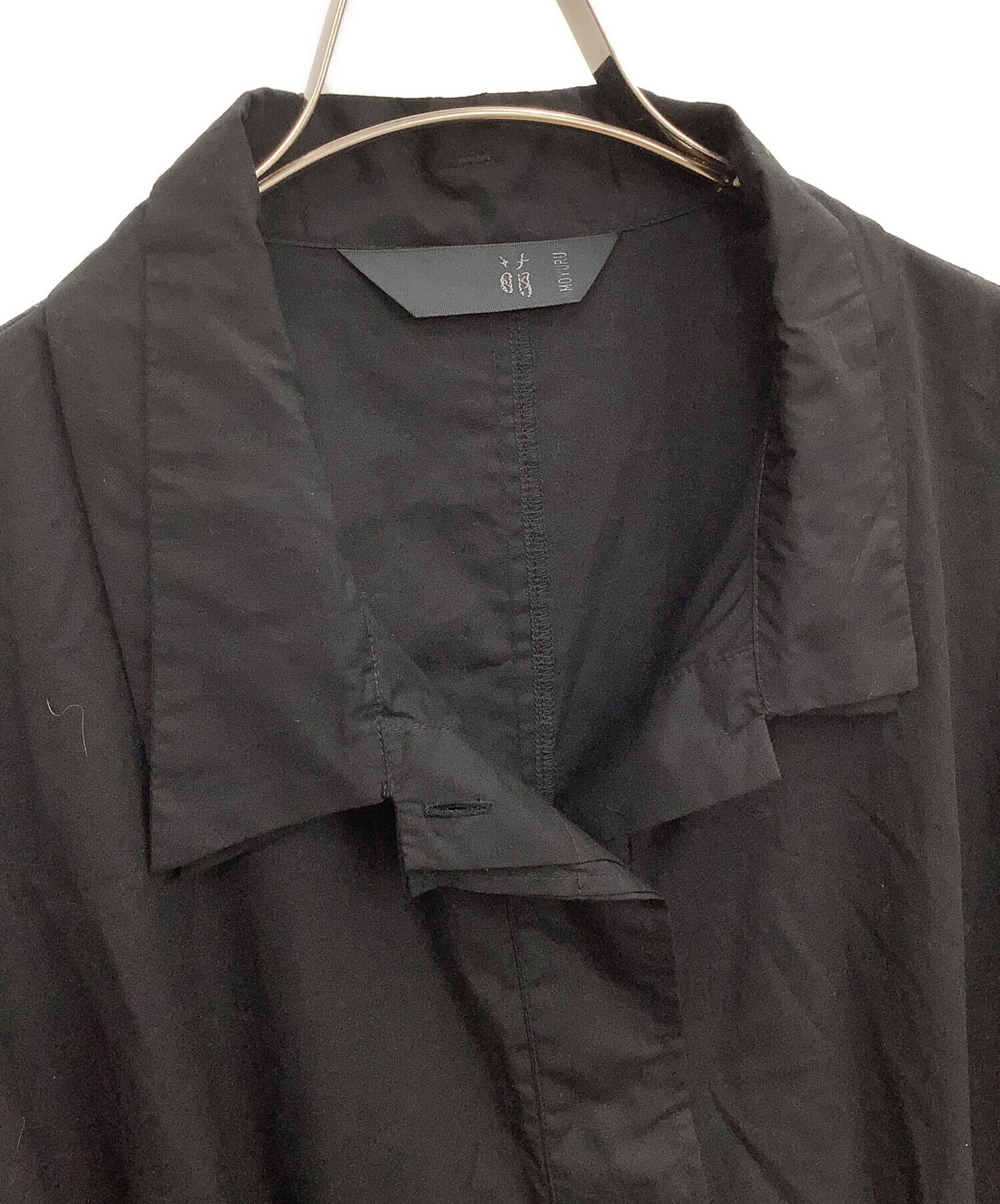 中古・古着通販】萌 (MOYURU) 長袖ワンピース ブラック サイズ:M−L