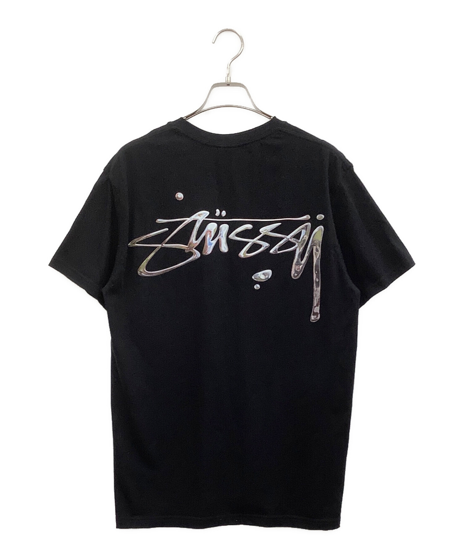 中古・古着通販】stussy (ステューシー) 半袖Tシャツ ブラック サイズ 