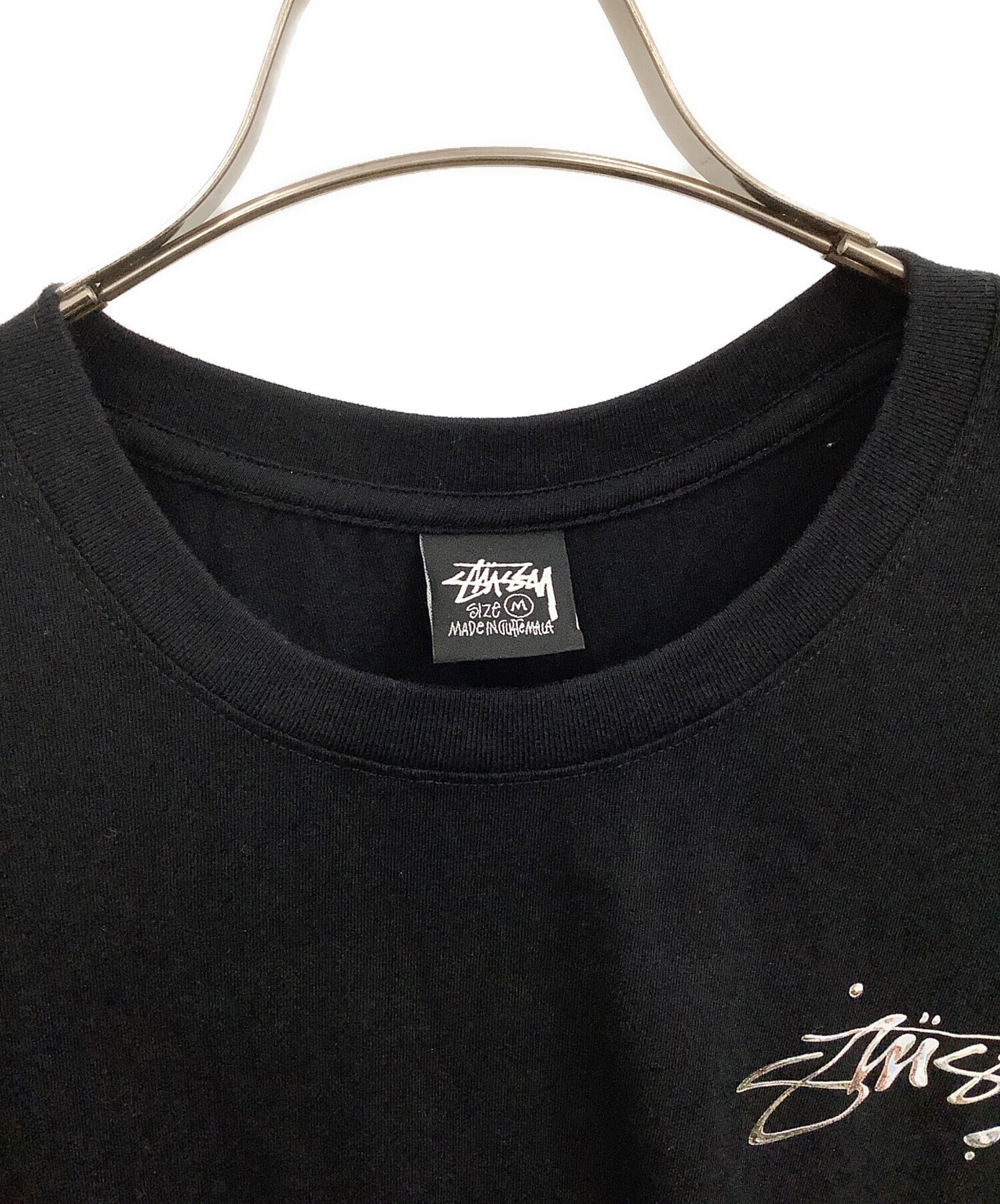 中古・古着通販】stussy (ステューシー) 半袖Tシャツ ブラック サイズ
