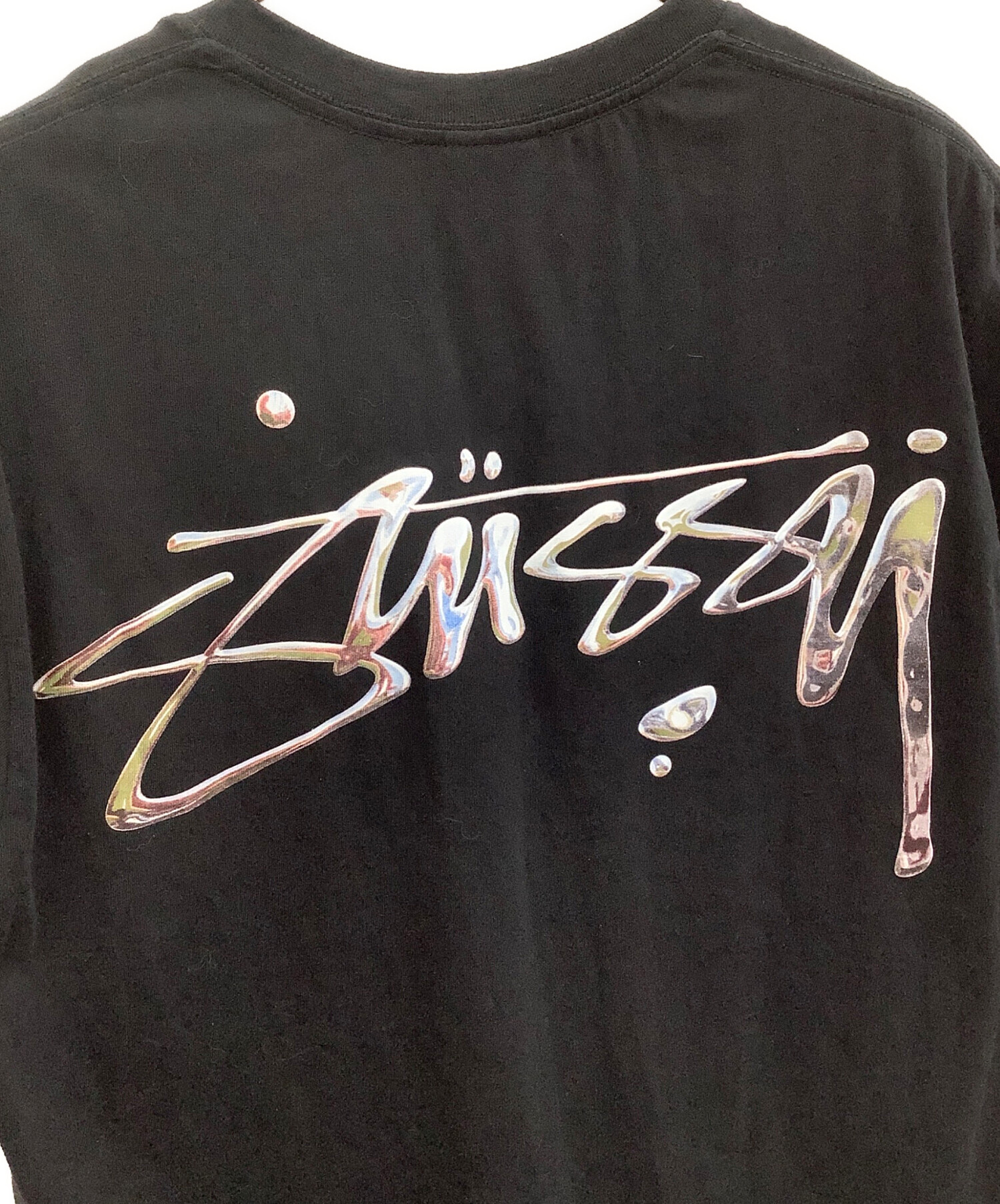 中古・古着通販】stussy (ステューシー) 半袖Tシャツ ブラック サイズ