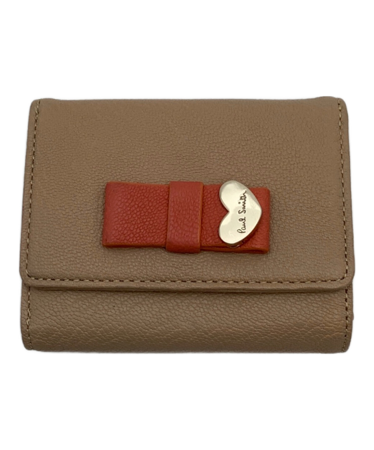 【お値下げしました】Paul Smith ベージュ 三つ折り財布 中古・古着通販】PAUL SMITH (ポールスミス) 3つ折り財布 ベージュ