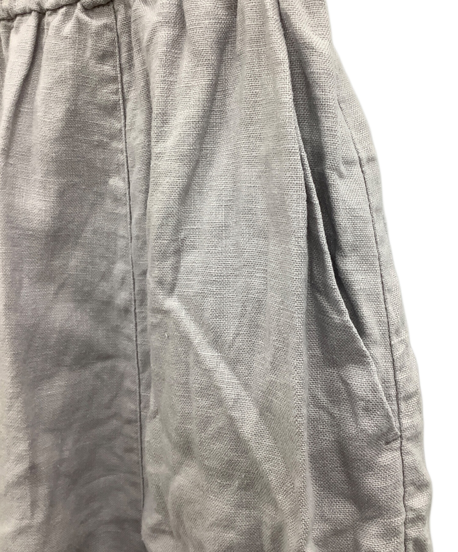 中古・古着通販】かぐれ (カグレ) リネンボリュームパンツ パープル