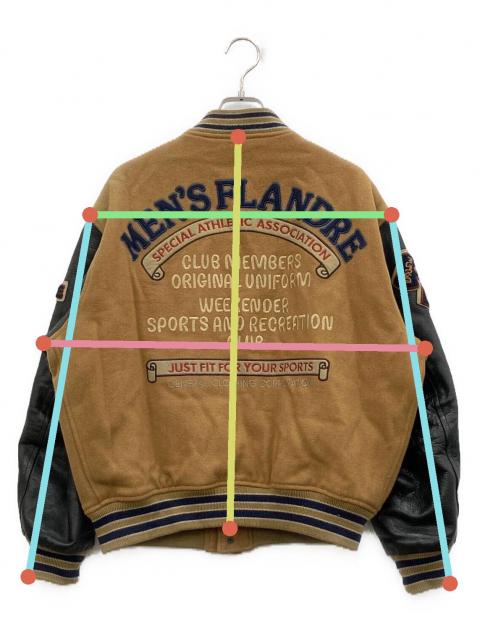 中古・古着通販】FLANDRE (フランドル) スタジャン ブラウン サイズ