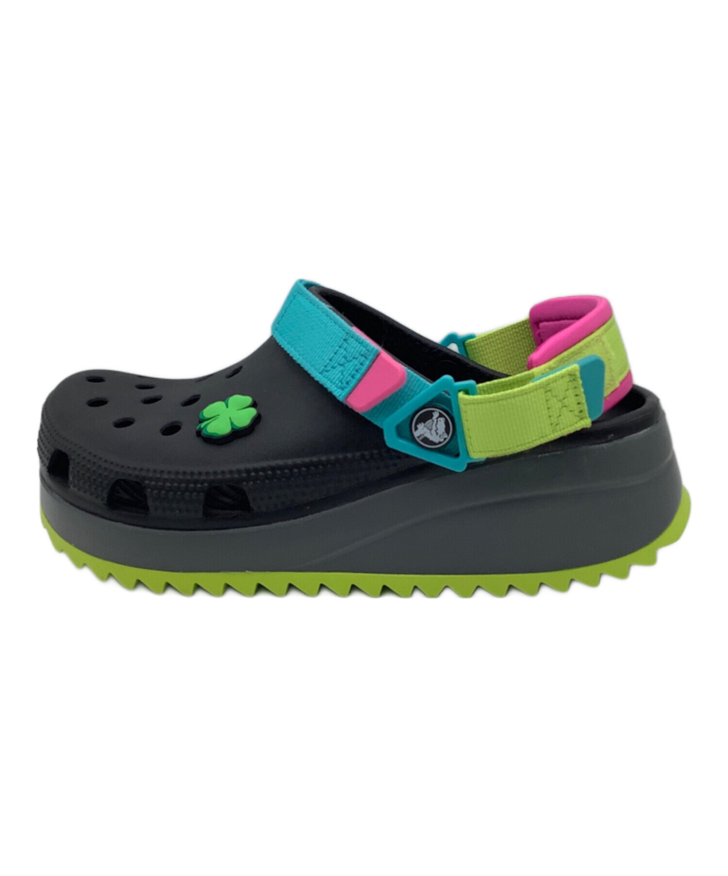 中古・古着通販】crocs (クロックス) 厚底サンダル ブラック
