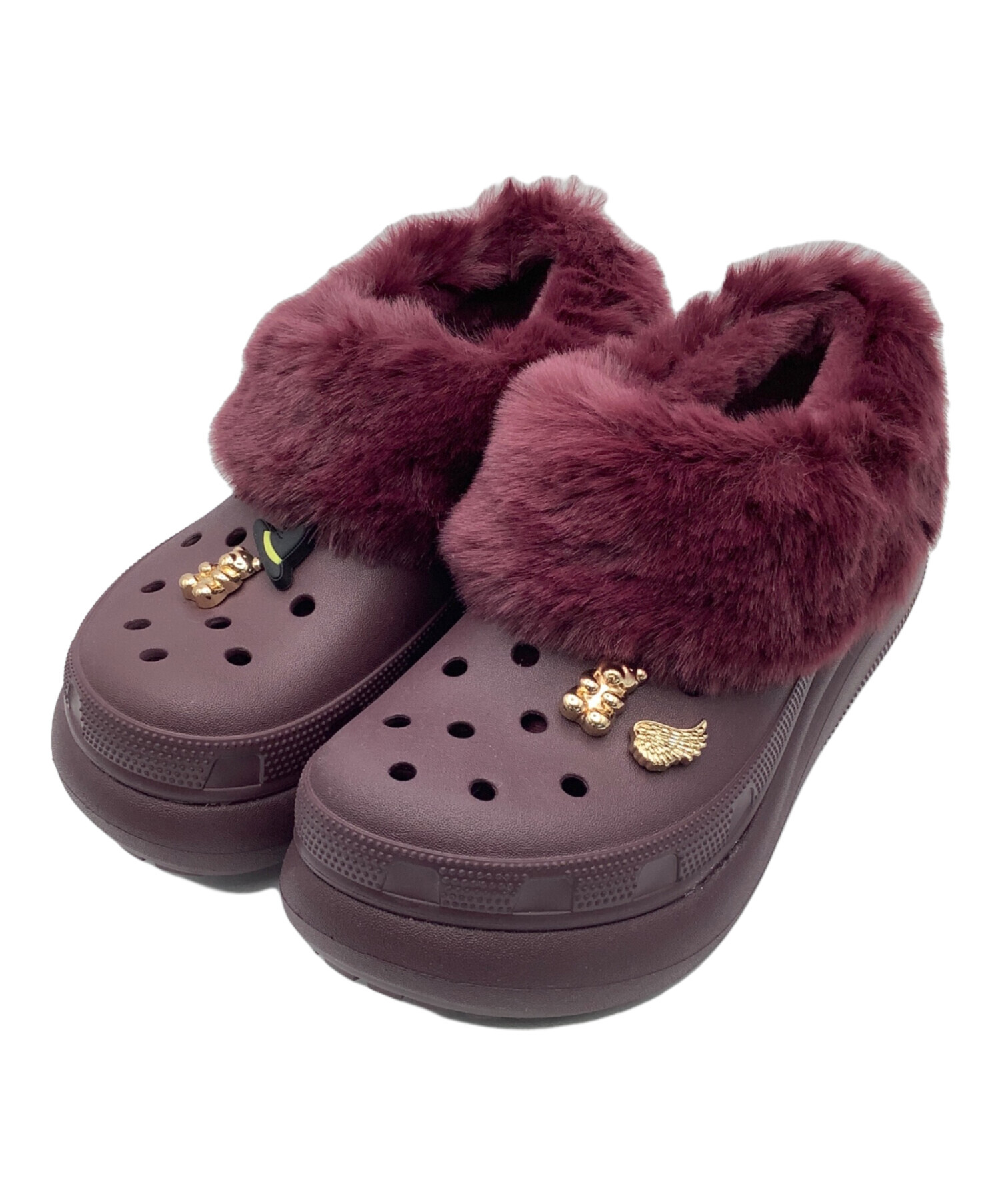 中古・古着通販】crocs (クロックス) ボアサンダル パープル サイズ:m5