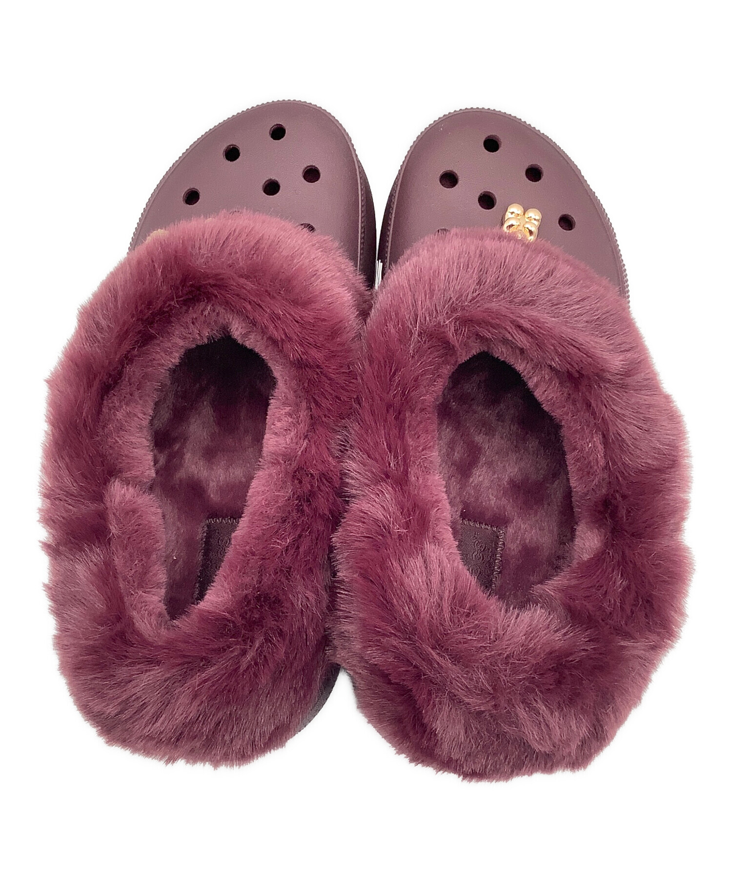 中古・古着通販】crocs (クロックス) ボアサンダル パープル サイズ:m5