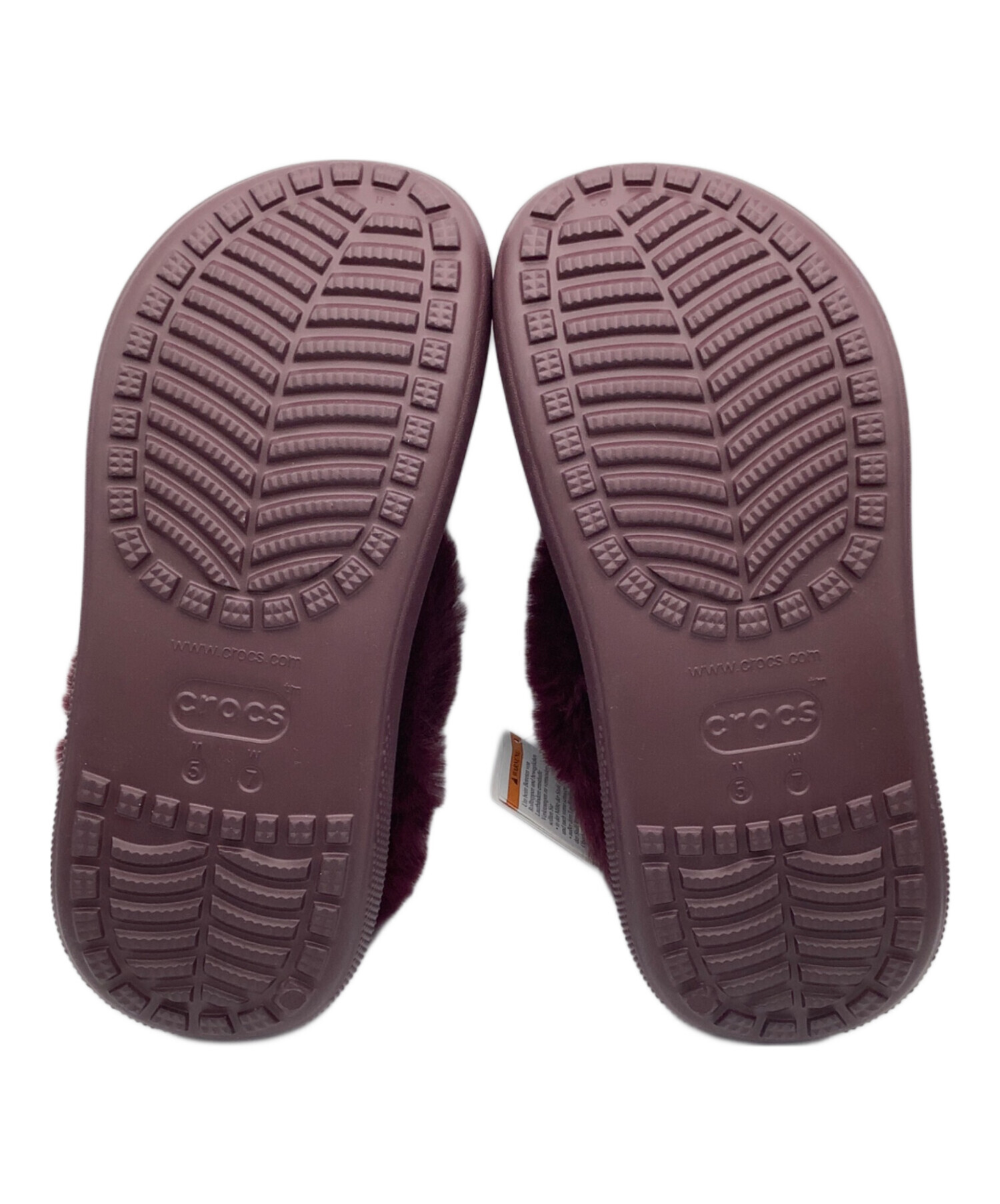 中古・古着通販】crocs (クロックス) ボアサンダル パープル サイズ:m5