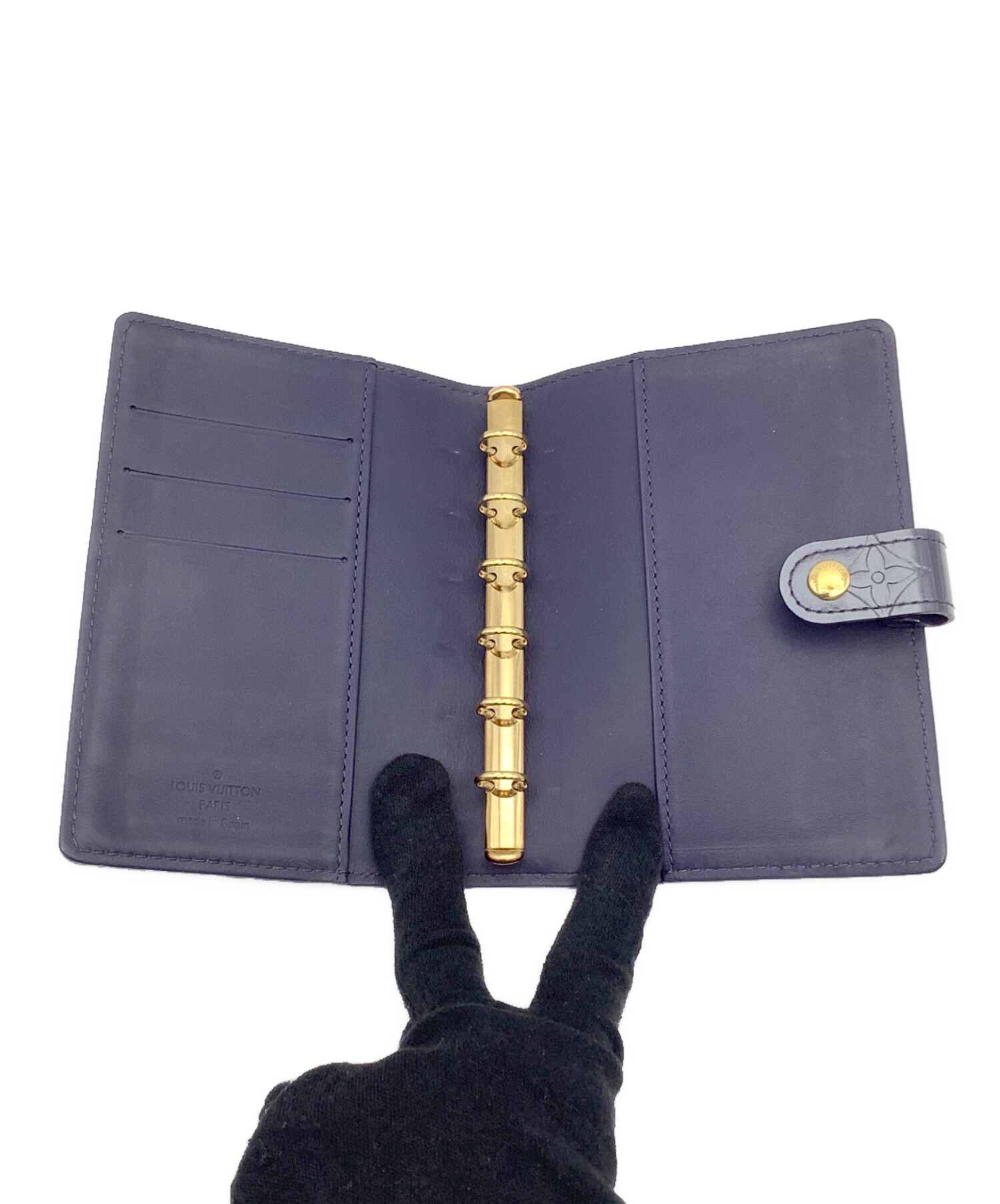 中古・古着通販】LOUIS VUITTON (ルイ ヴィトン) 手帳カバー ネイビー 