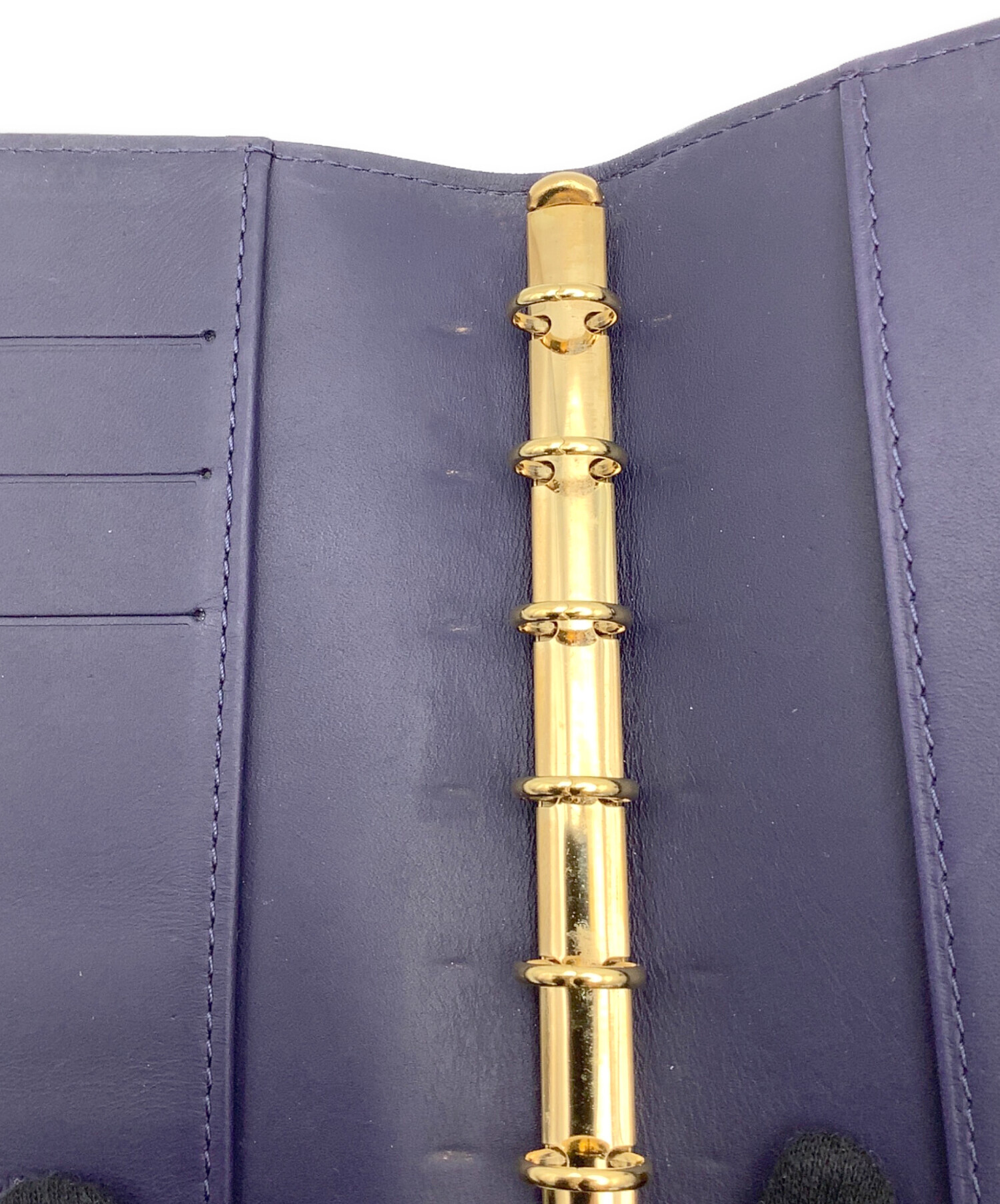 中古・古着通販】LOUIS VUITTON (ルイ ヴィトン) 手帳カバー ネイビー 