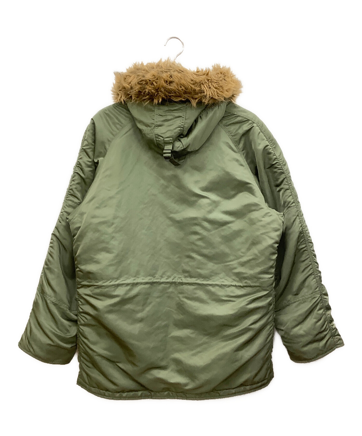 ALPHA　INDUSTRIES　フライトジャケット オリーブグリーン　4L 中古・古着通販】ALPHA (アルファ) フライトジャケット グリーン