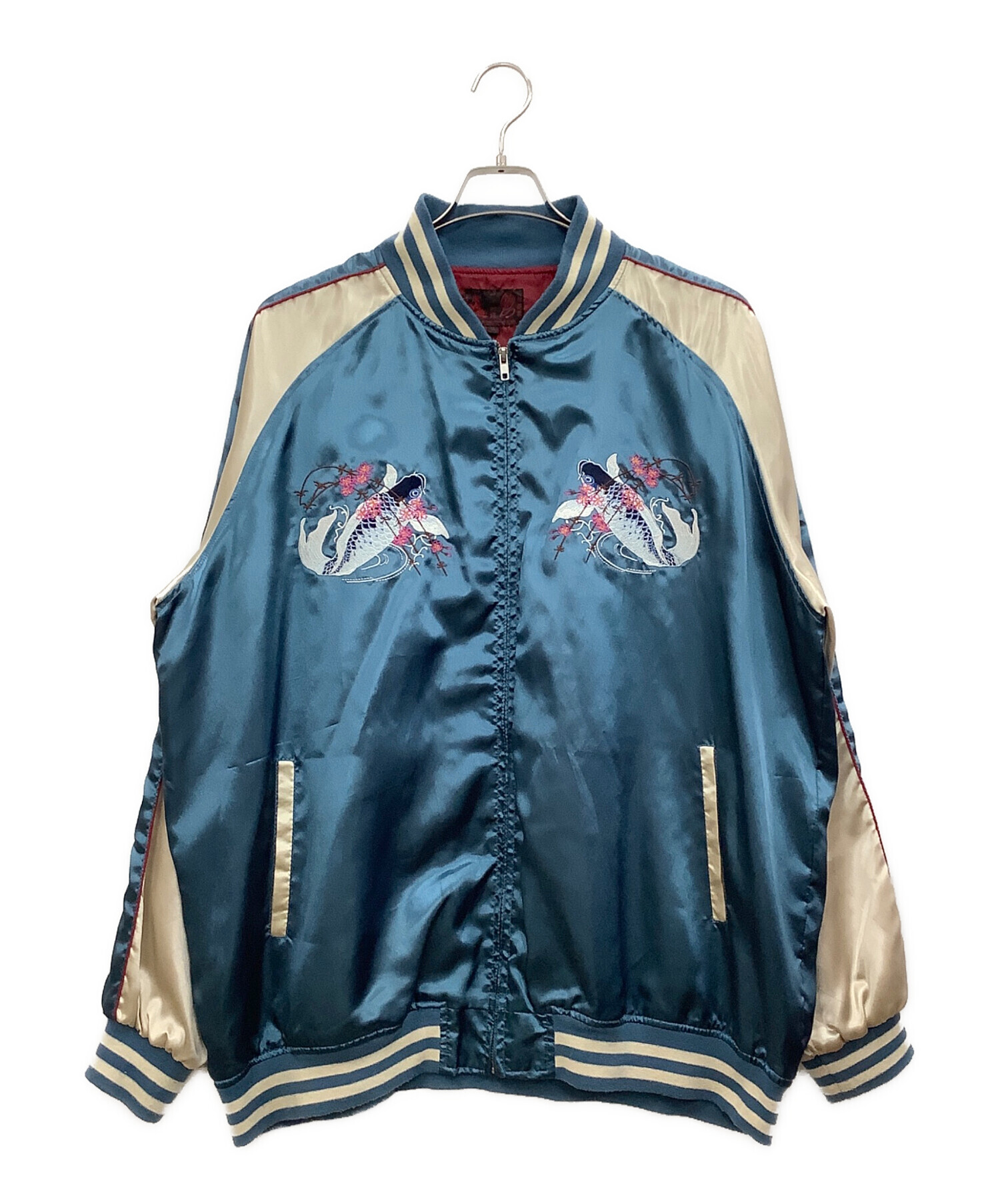 Hoshihime yokosuka スカジャン 青と金 蝶 通販 スカジャン 青 Hoshihime yokosuka スカジャン 青と金 蝶
