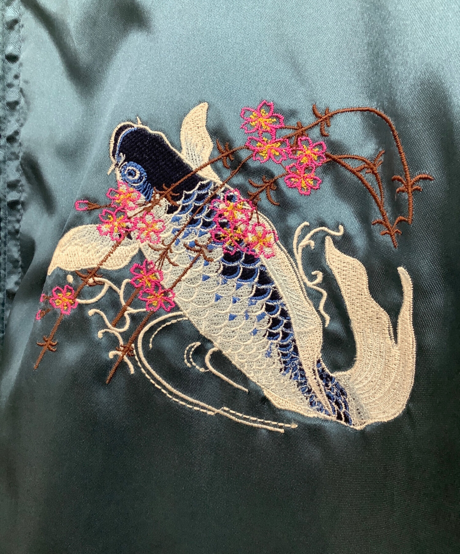 【大きいサイズ】一心如鏡 スカジャン 5L 刺繍 鷹 キルティング スカジャン 鷹龍刺繍 日本製本格刺繍のスカジャン5L : takafuku1915