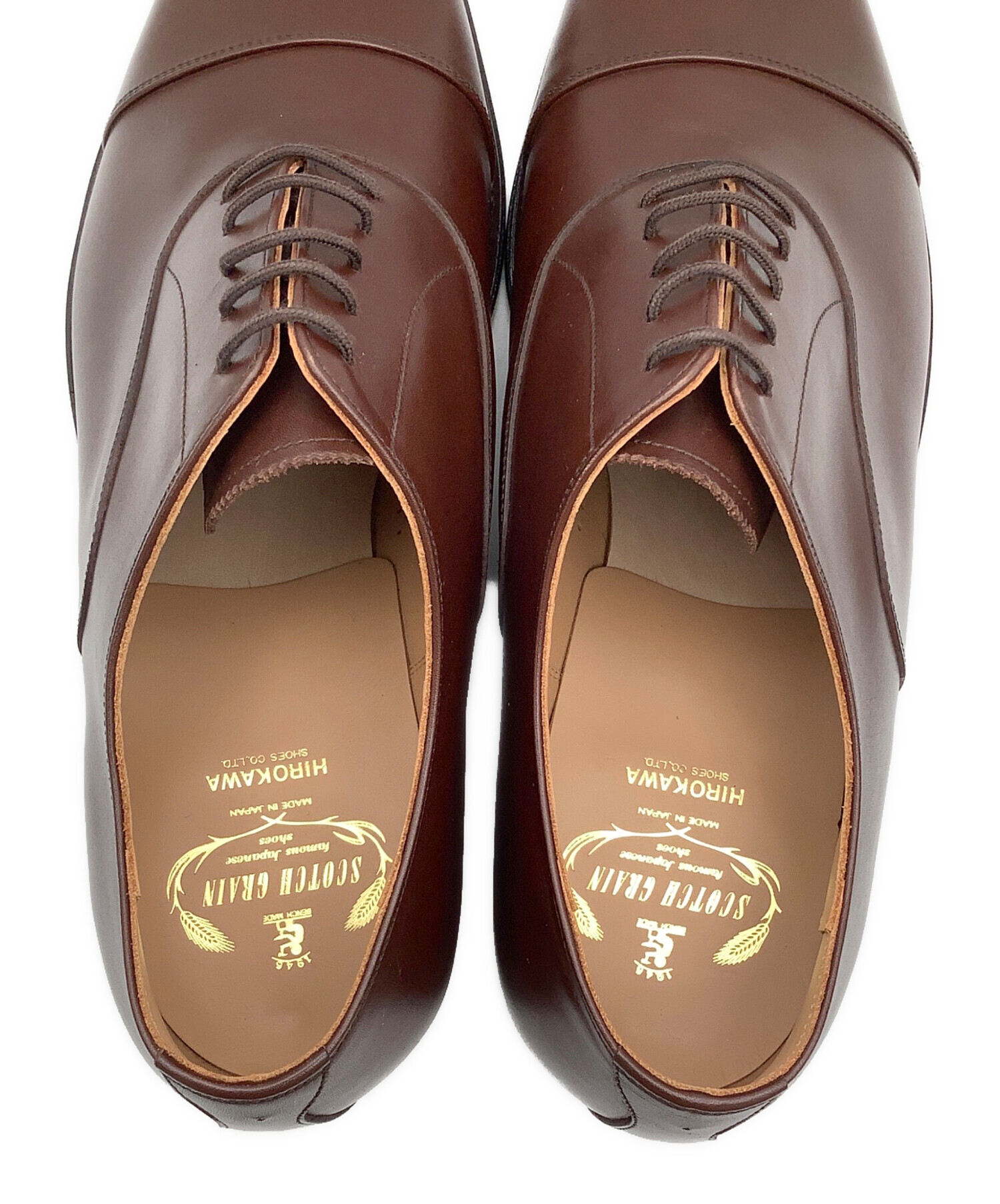 scotch grain ブラウン レザー ローファー 引取】SCOTCH GRAIN ローファー ブラウン