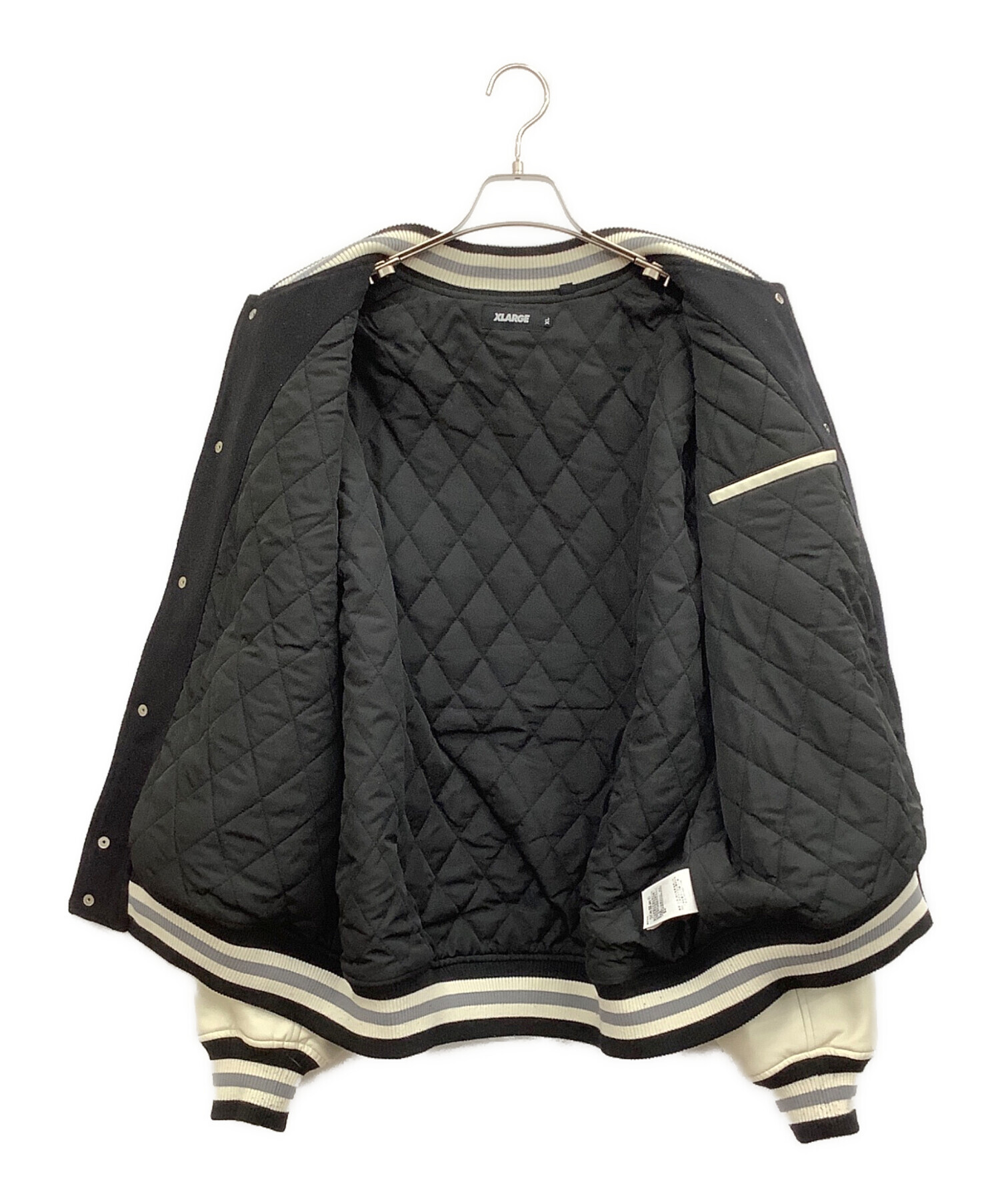 中古・古着通販】X-LARGE (エクストララージ) スタジャン ブラック