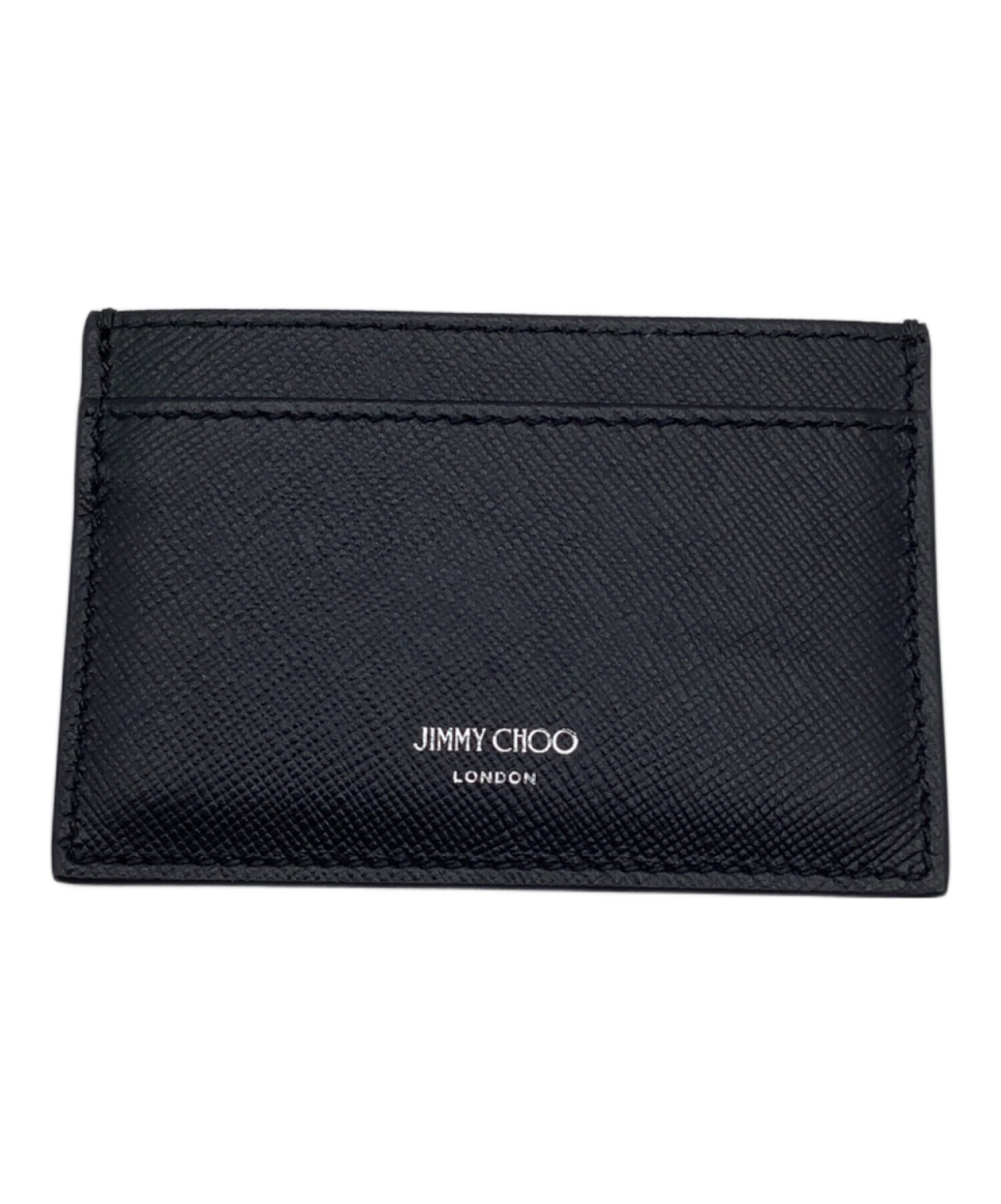 JIMMY CHOO ジミーチュー カードケース  黒 【古着】【中古】【送料無料】 中古・古着通販】JIMMY CHOO (ジミーチュウ) カードケース ブラック