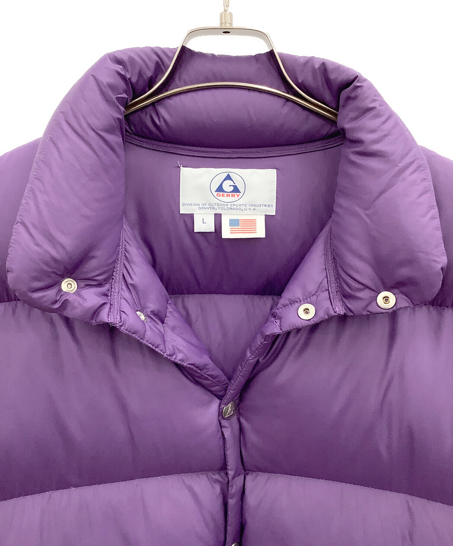 中古・古着通販】GERRY (ジェリー) BIG DOWN JAKET パープル サイズ:L 