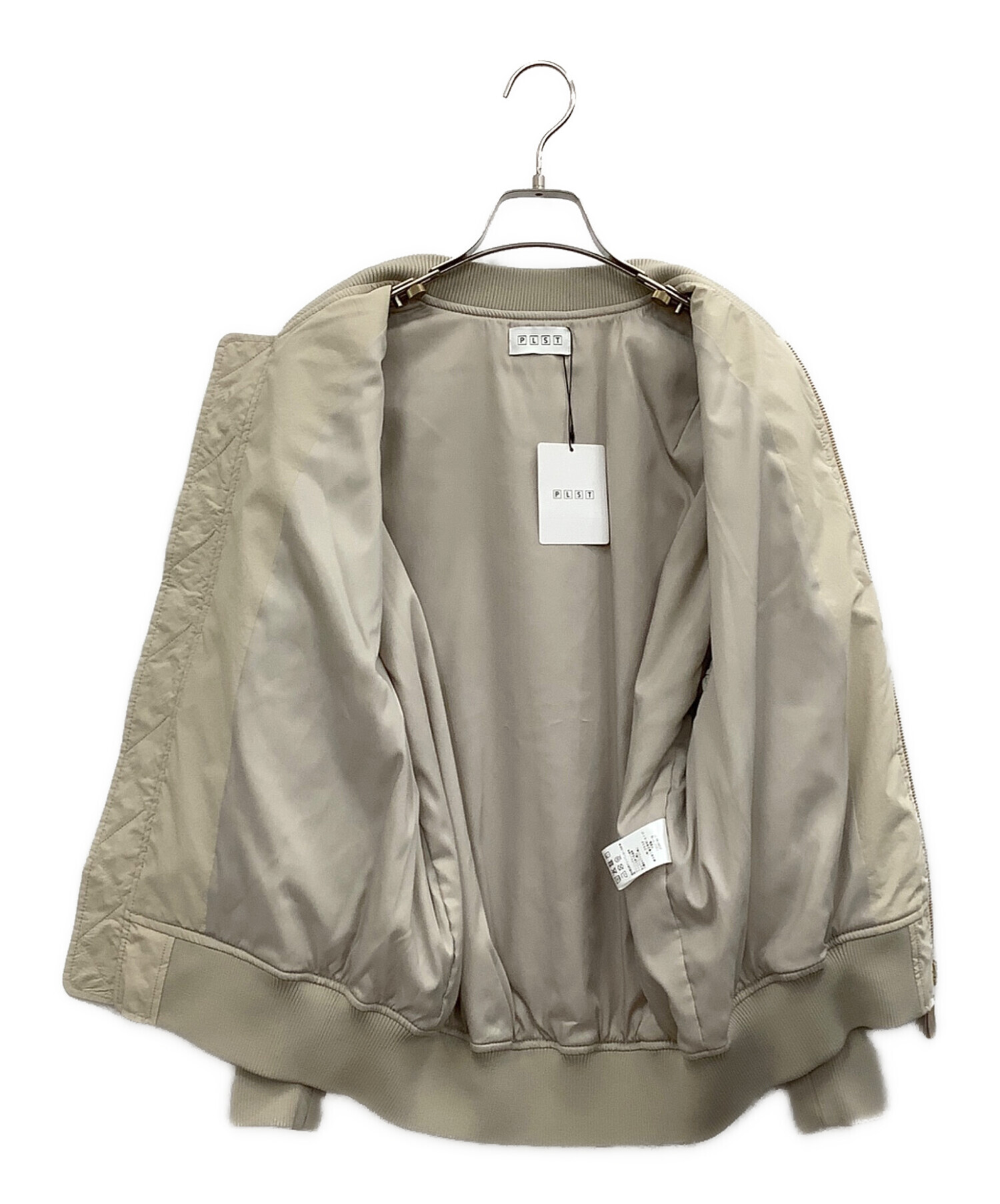 中古・古着通販】PLST (プラステ) MA-1ジャケット ベージュ サイズ:S