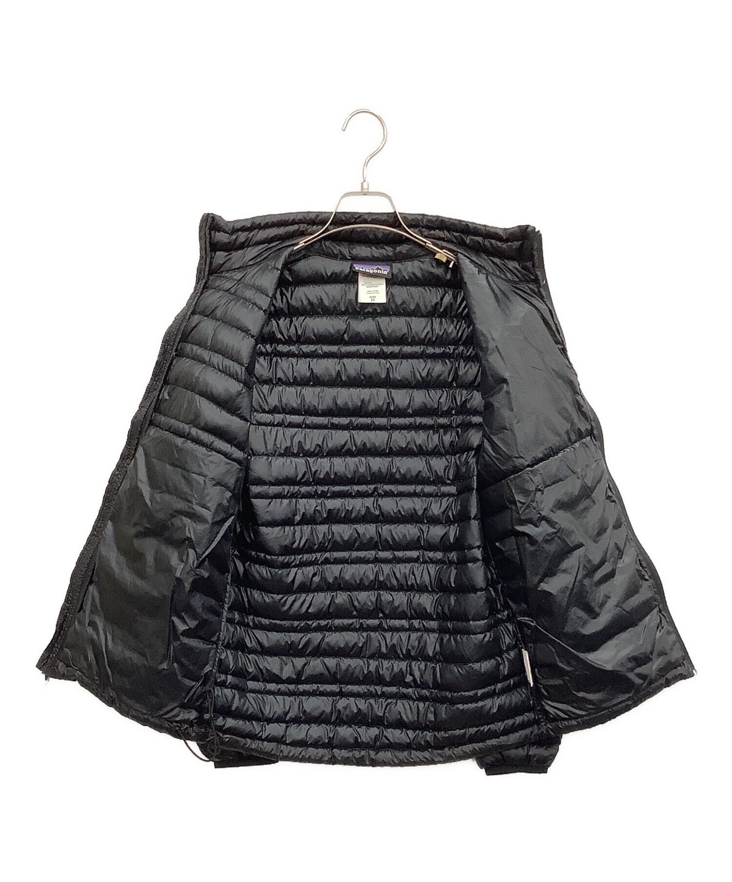 patagonia ブラック ダウンジャケット UNISEX XS patagonia プルオーバーダウンジャケット UNISEX XS ブラック