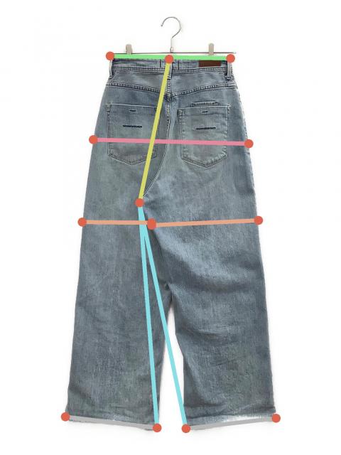 中古・古着通販】YANUK (ヤヌーク) デニムパンツ スカイブルー サイズ