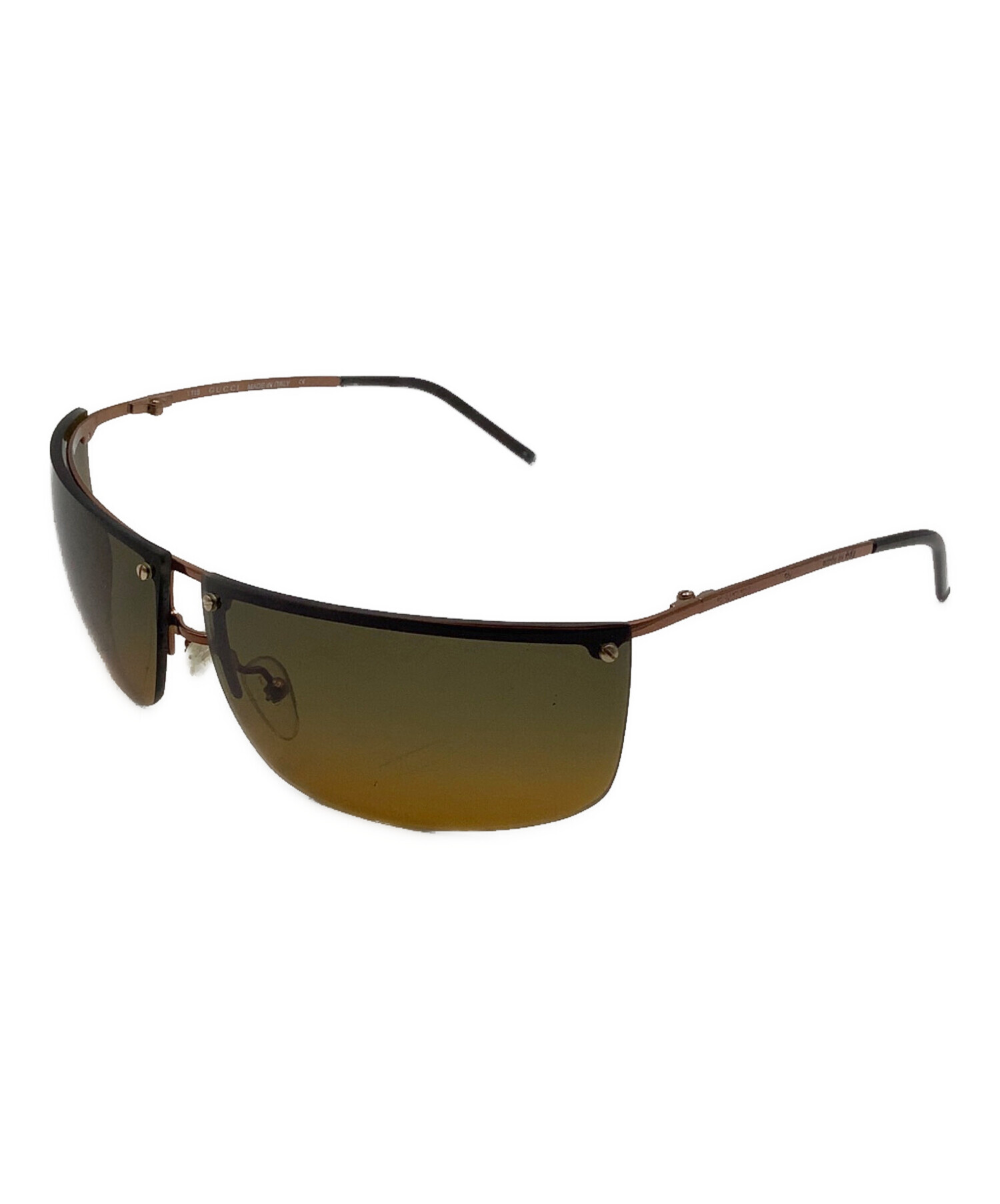 グッチ サングラス GG1028 カーキグリーン ブラウン プラスチック