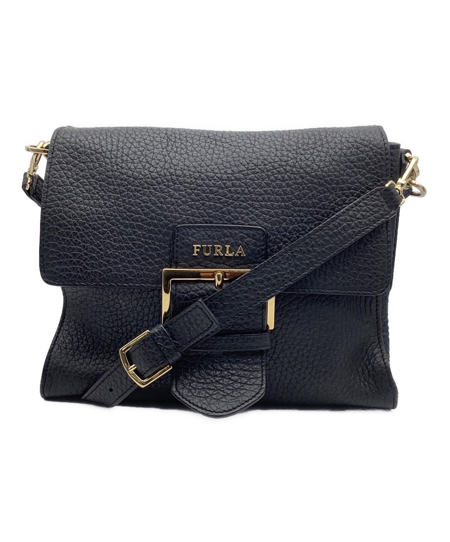 中古・古着通販】FURLA (フルラ) ショルダーバッグ ブラック サイズ