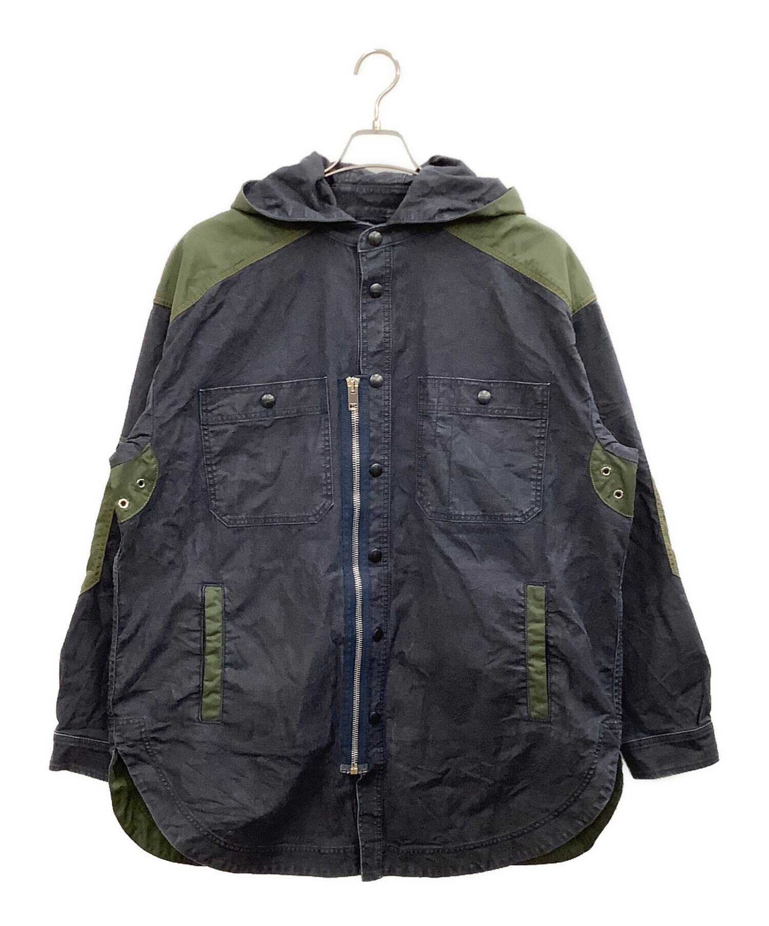 中古・古着通販】DIESEL (ディーゼル) ミリタリージャケット ネイビー