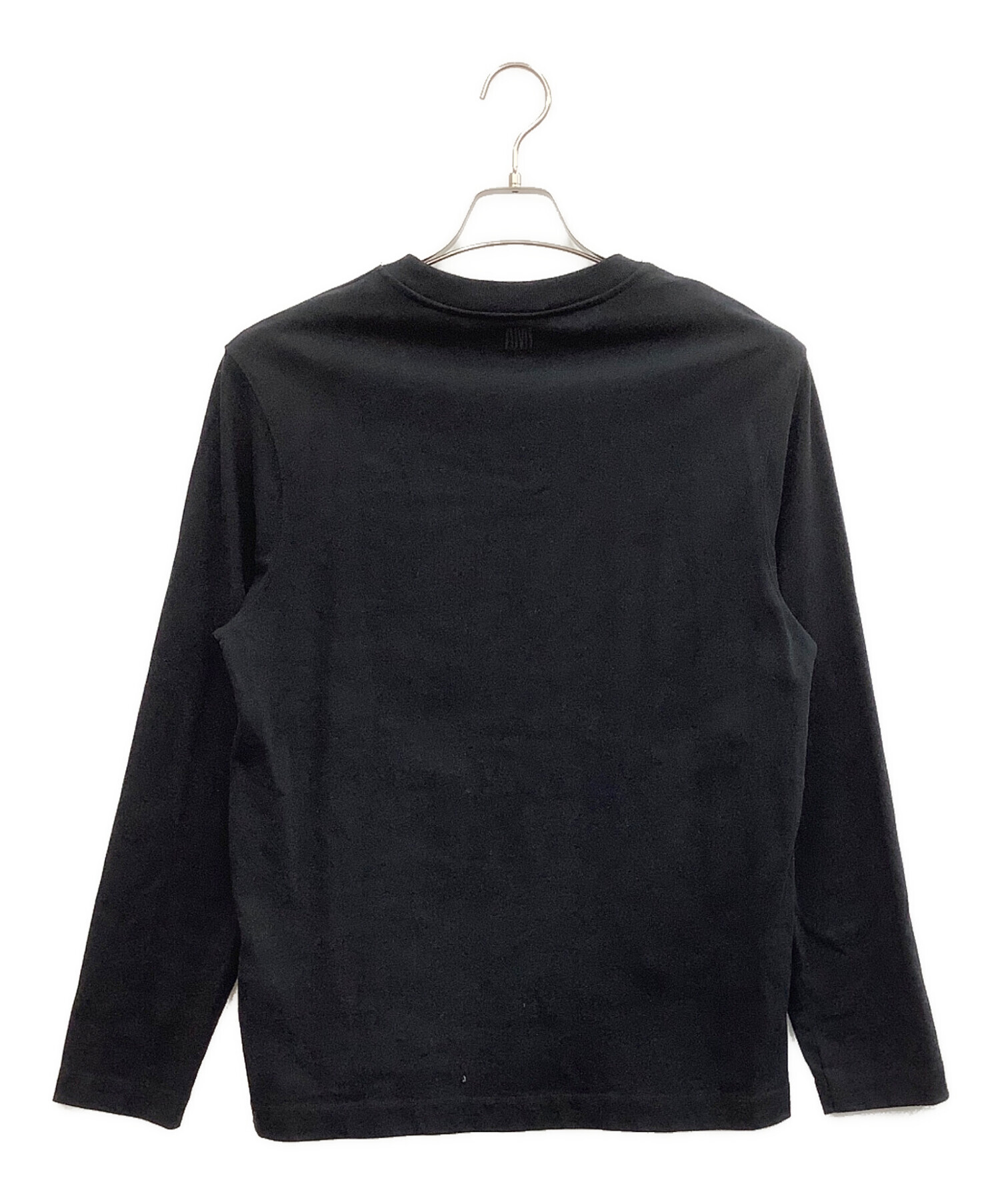 中古・古着通販】AMI PARIS (アミ パリス) 長袖カットソー ブラック 