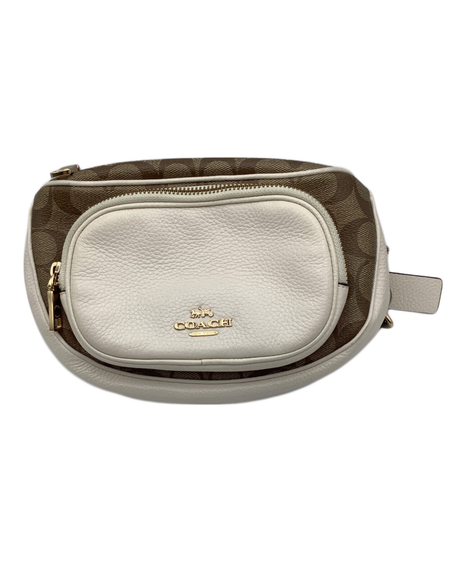 中古・古着通販】COACH (コーチ) ボディーバッグ アイボリー サイズ 