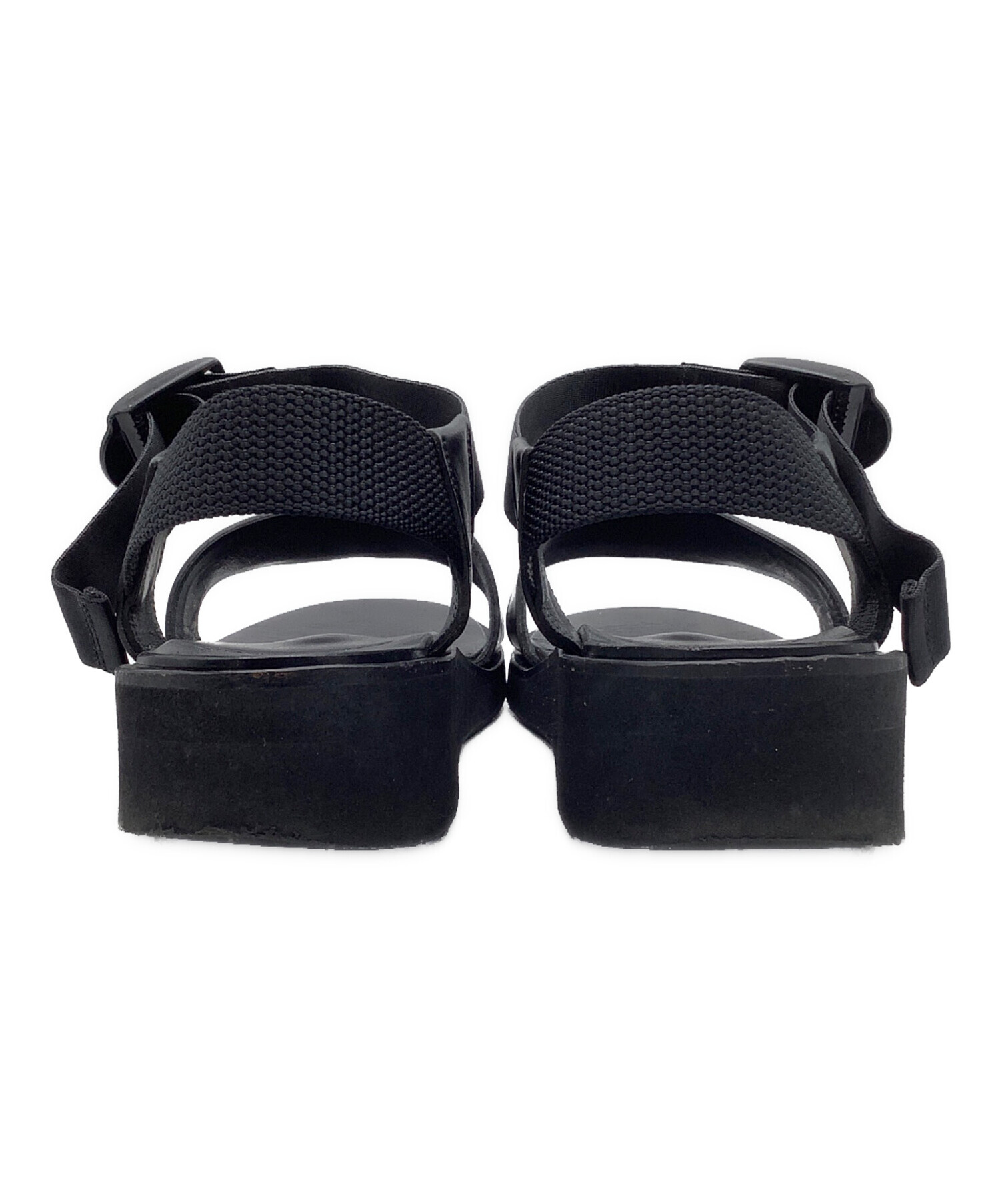 中古・古着通販】FOOTWORKS (フットワークス) レザーサンダル ブラック