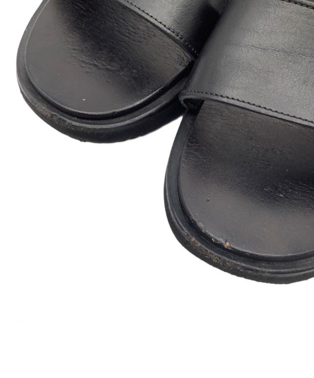 中古・古着通販】FOOTWORKS (フットワークス) レザーサンダル ブラック