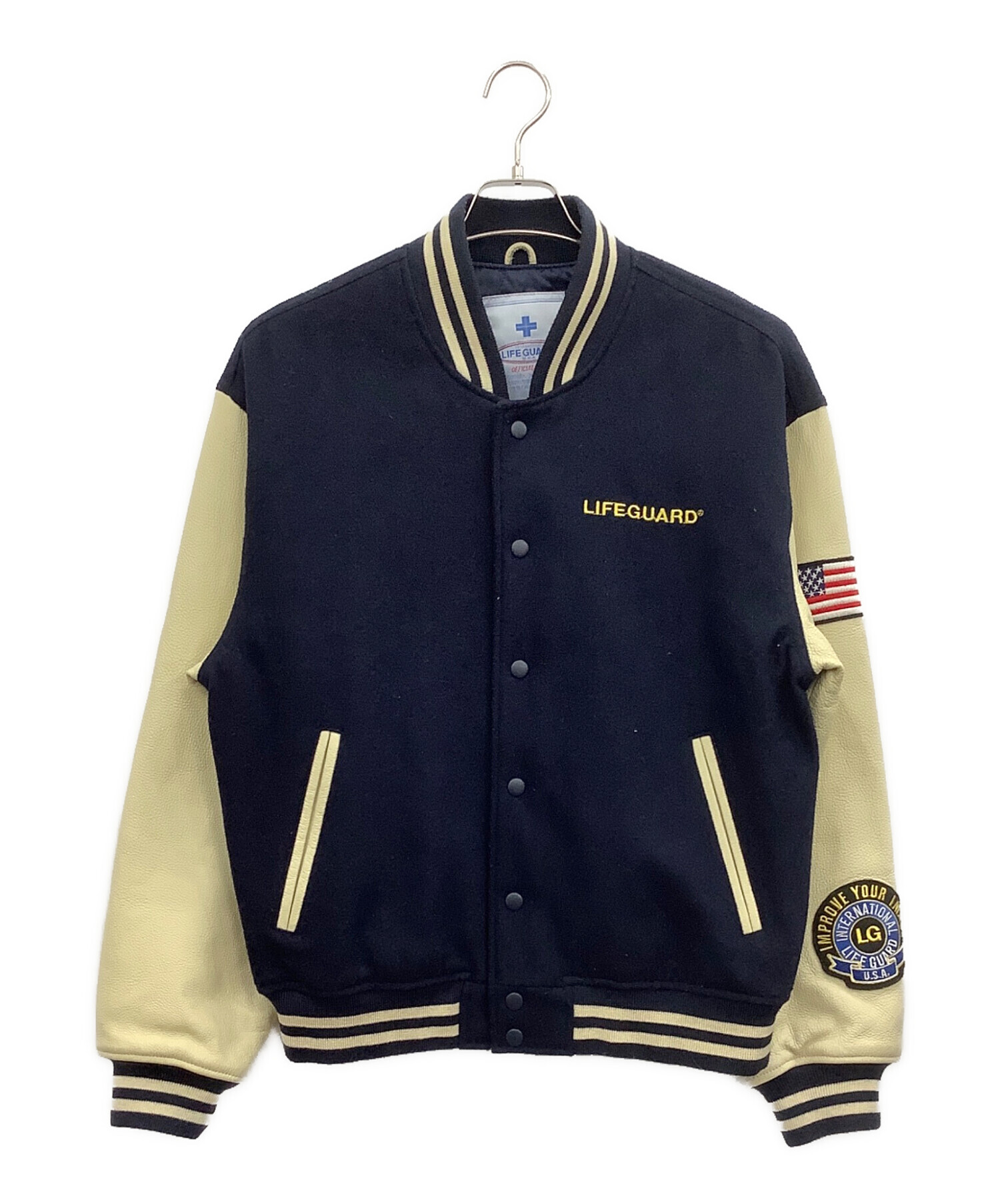 中古・古着通販】LIFE GUARD (ライフガード) スタジャン ネイビー