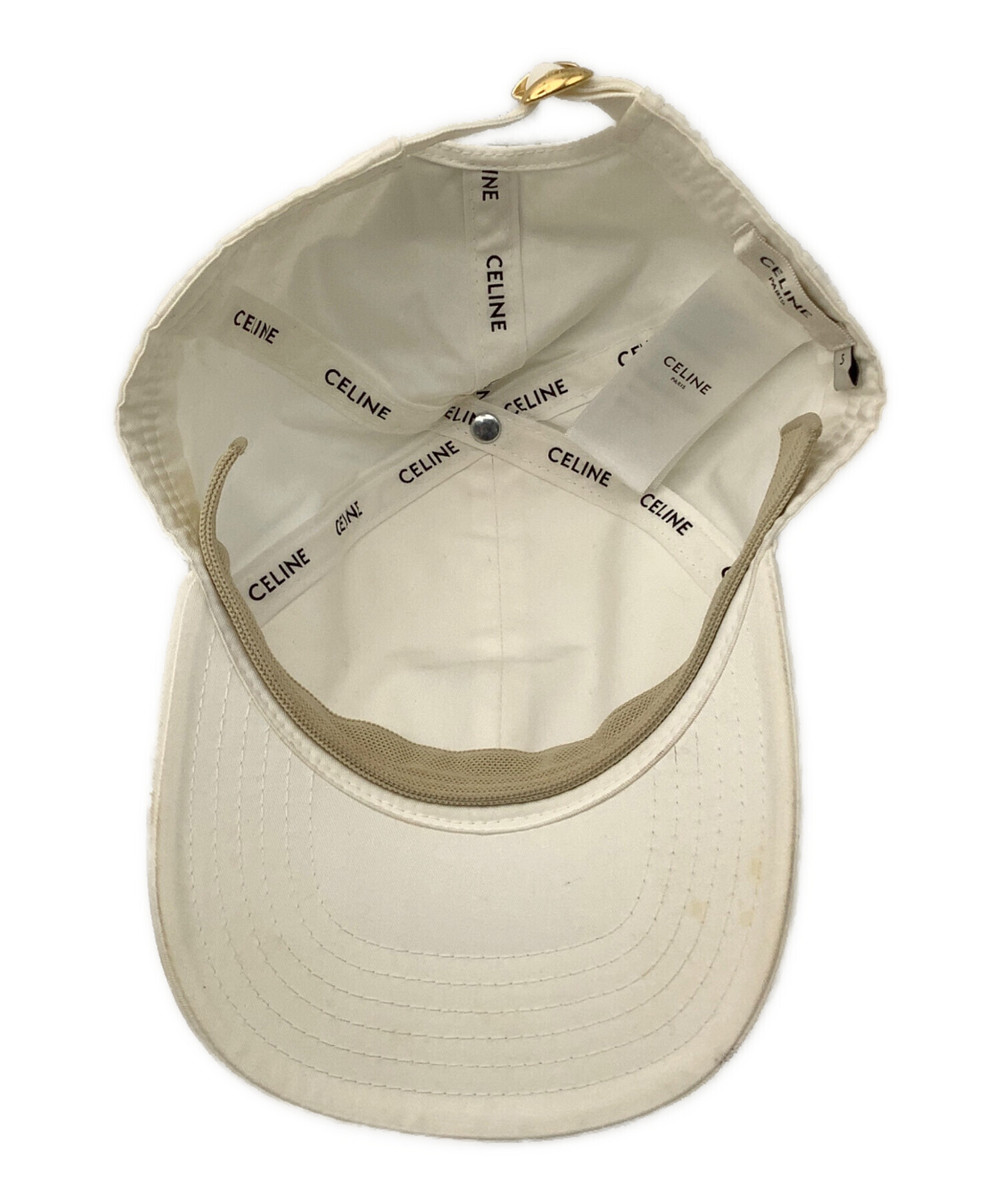 中古・古着通販】CELINE (セリーヌ) キャップ ホワイト サイズ:S