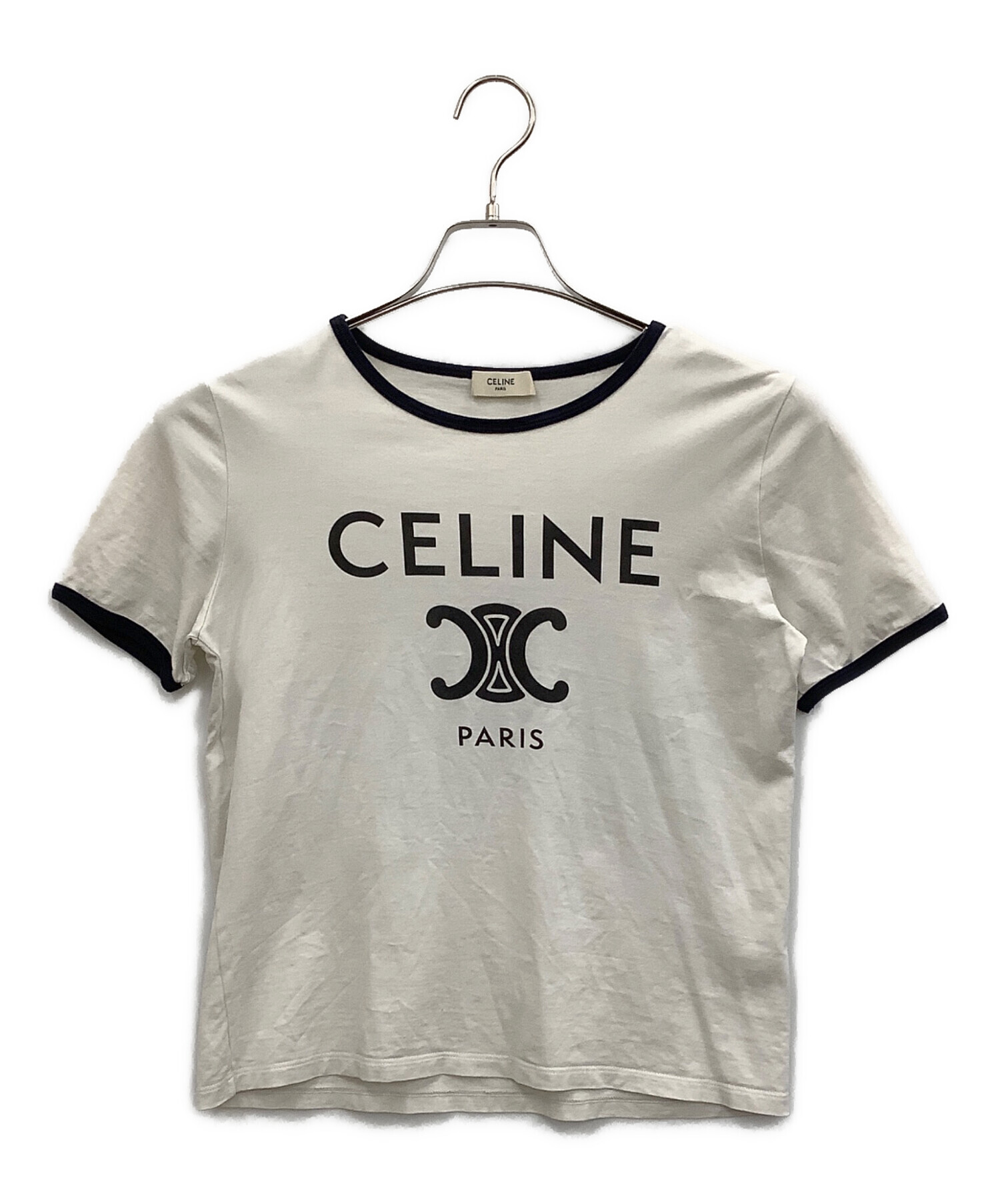 中古・古着通販】CELINE (セリーヌ) トリオンロゴプリントTシャツ