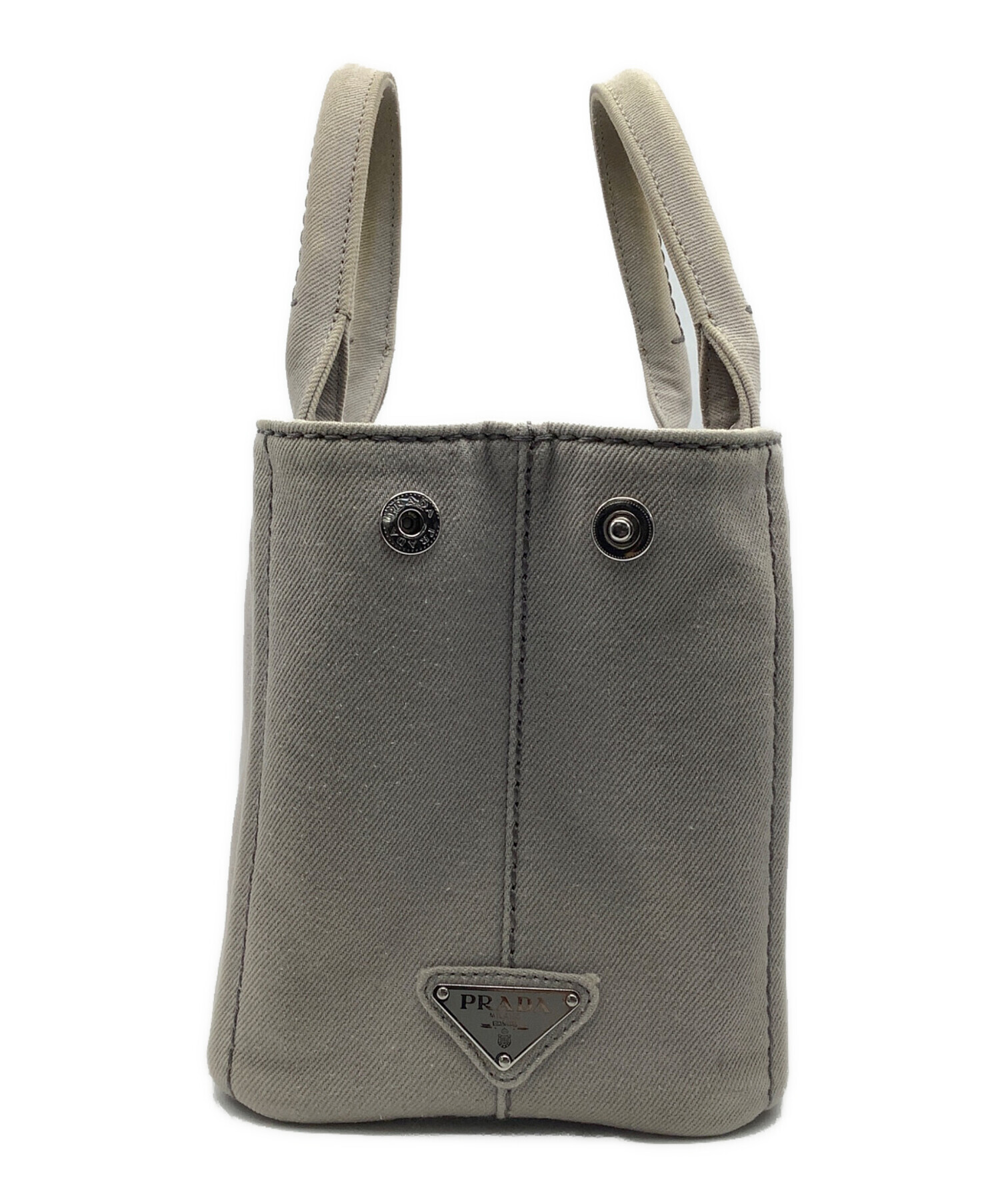中古・古着通販】PRADA (プラダ) キャンバストートバッグ ベージュ