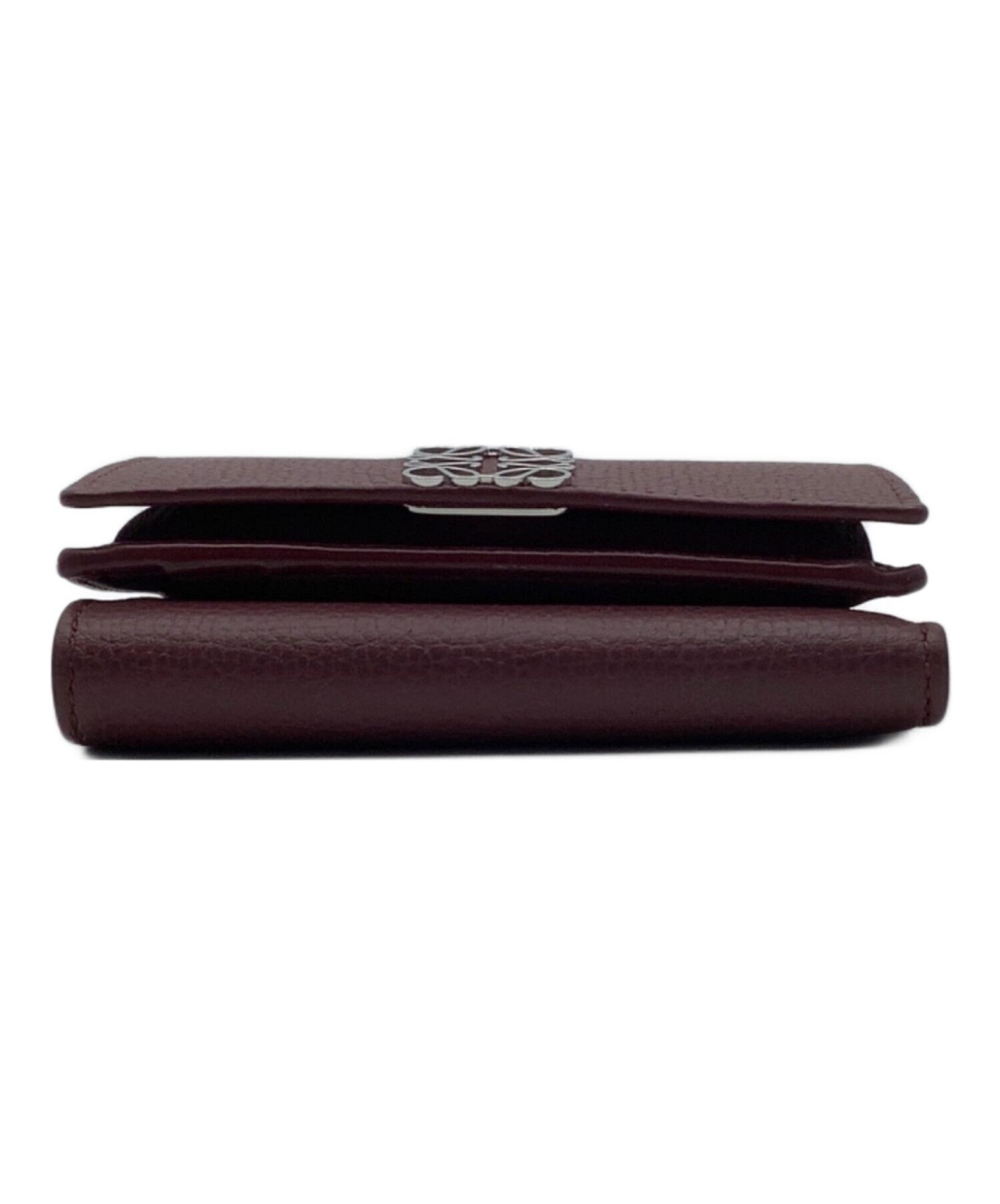 中古・古着通販】LOEWE (ロエベ) 3つ折り財布 エンジ サイズ