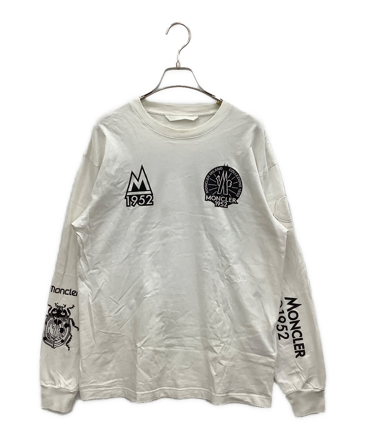 中古・古着通販】MONCLER (モンクレール) 長袖カットソー ホワイト