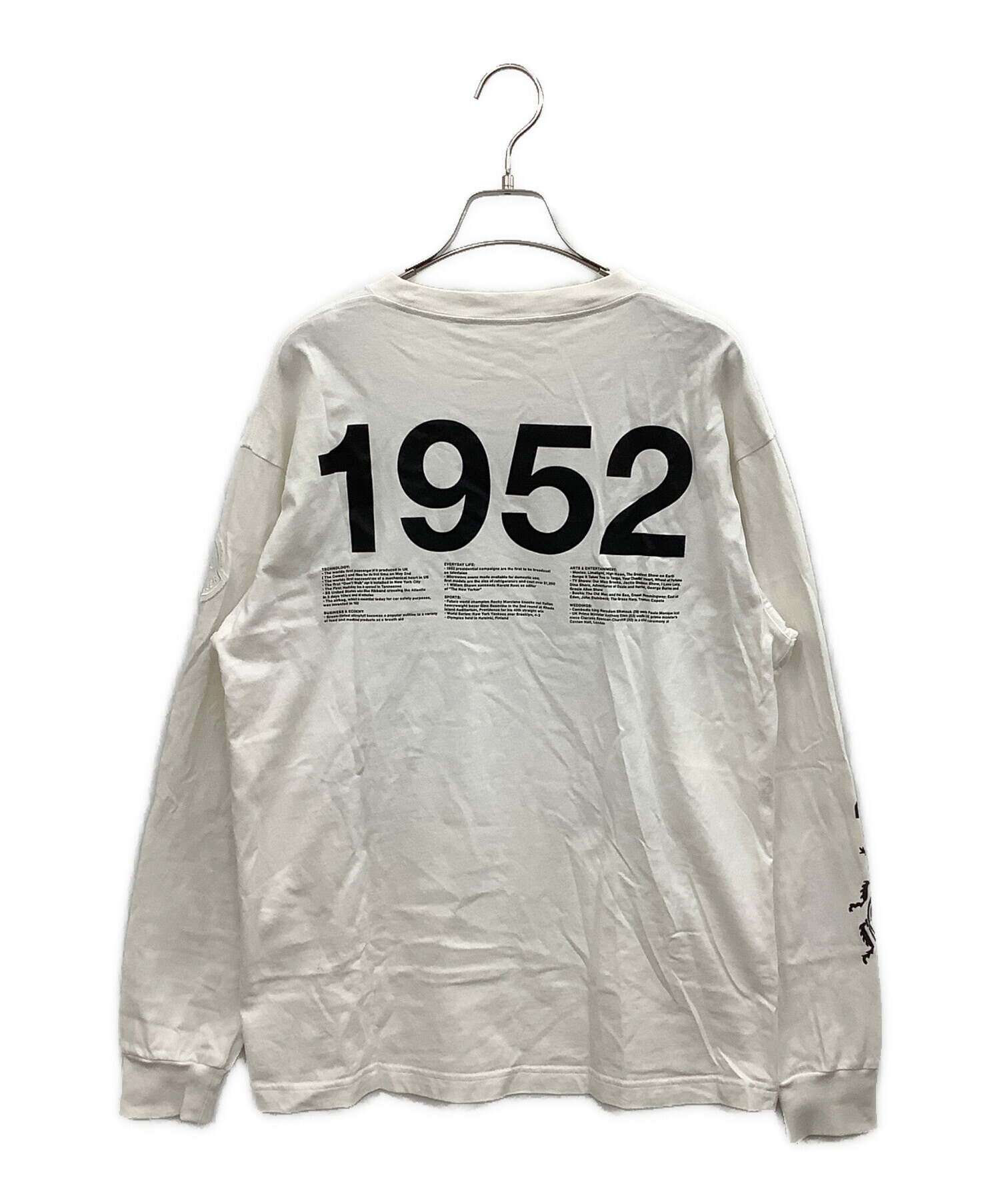 中古・古着通販】MONCLER (モンクレール) 長袖カットソー ホワイト