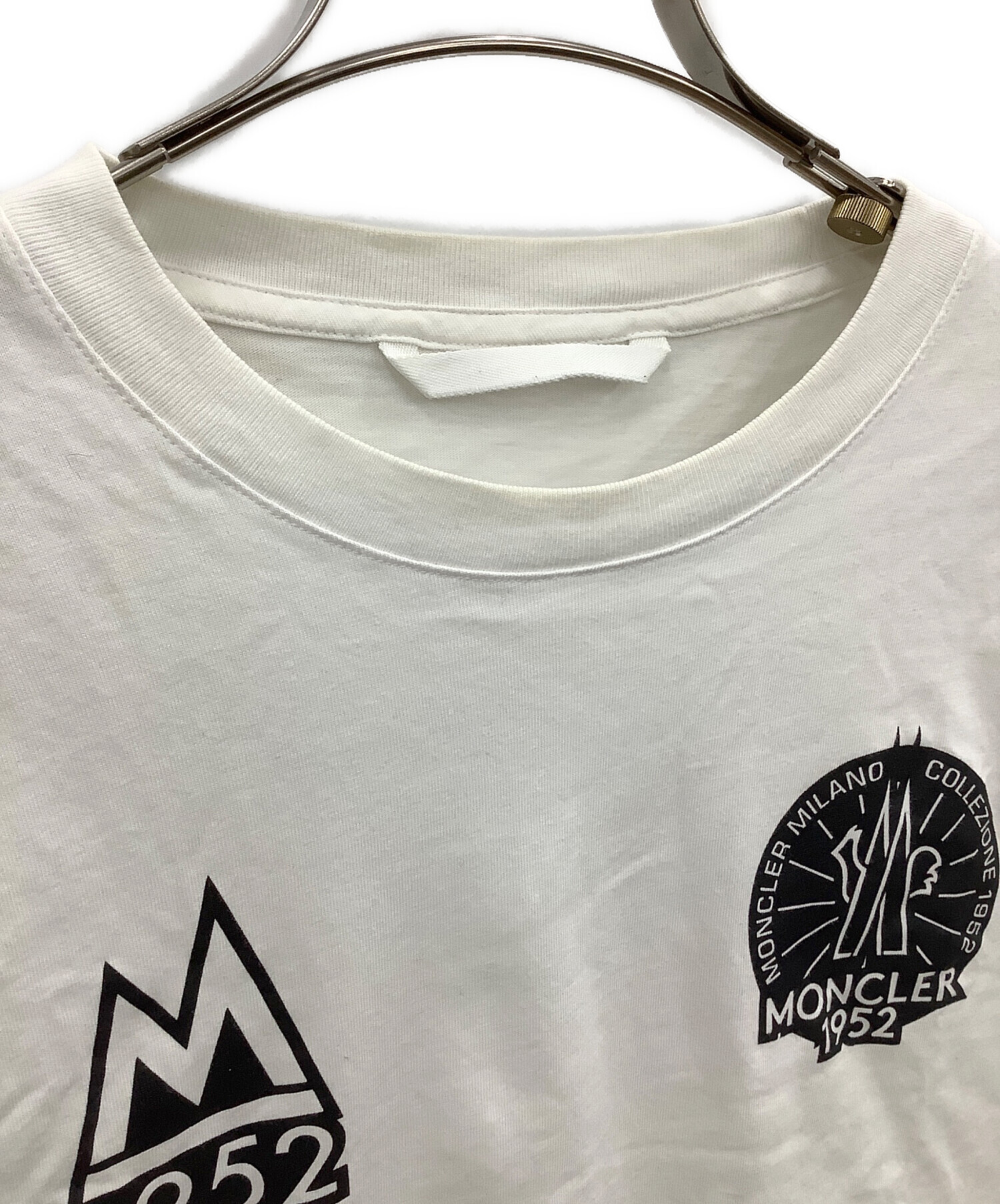 中古・古着通販】MONCLER (モンクレール) 長袖カットソー ホワイト
