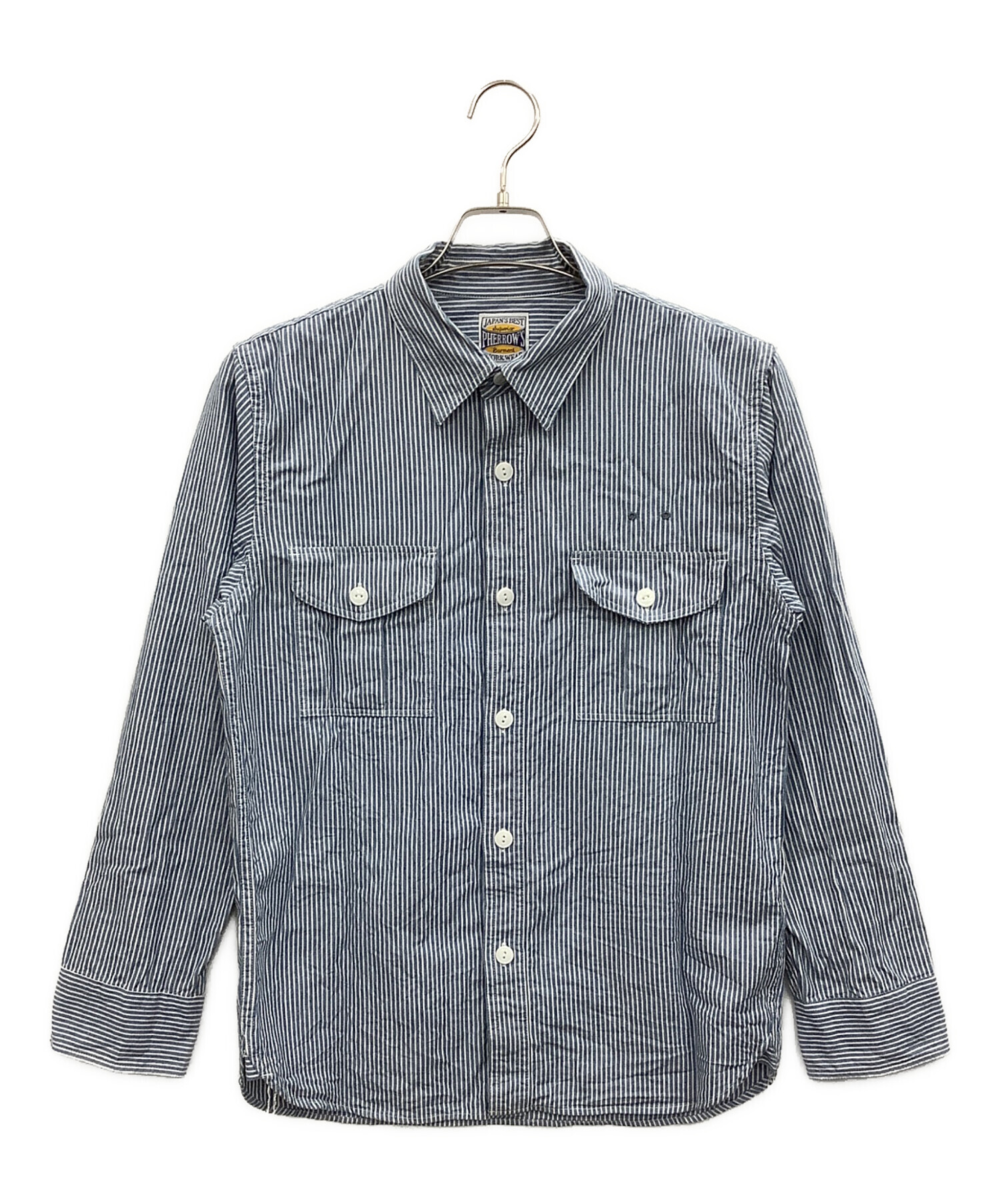 Pherrow's フェローズ ヒッコリーシャツ 日本製 新品未使用 中古・古着通販】Pherrow's (フェローズ) ヒッコリー ワークシャツ