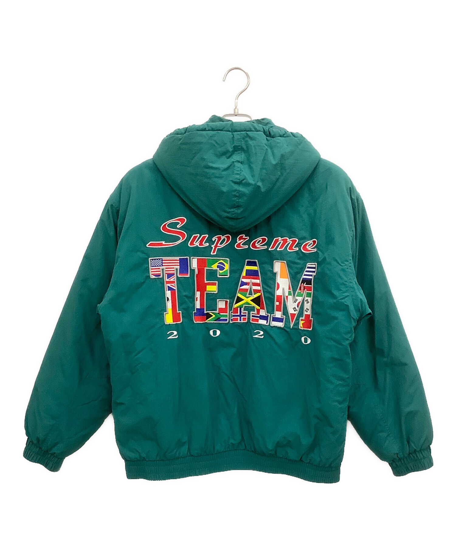 ジャケット・アウター SUPREME TEAM PUFFY JACKET 中古・古着通販】SUPREME (シュプリーム) Team Puffy Jacket グリーン